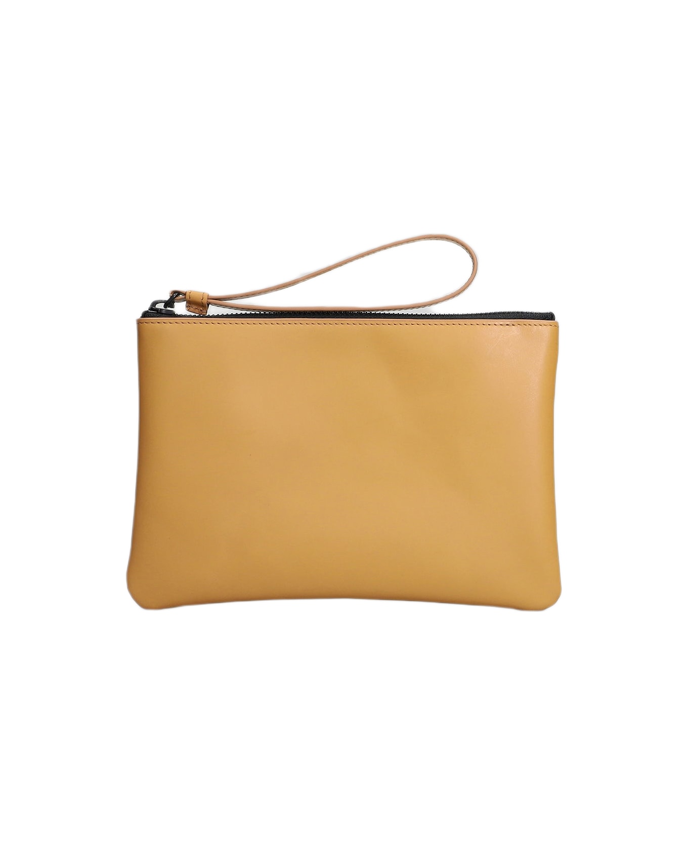 Common Projects Clutch In Camel Leather - Camel