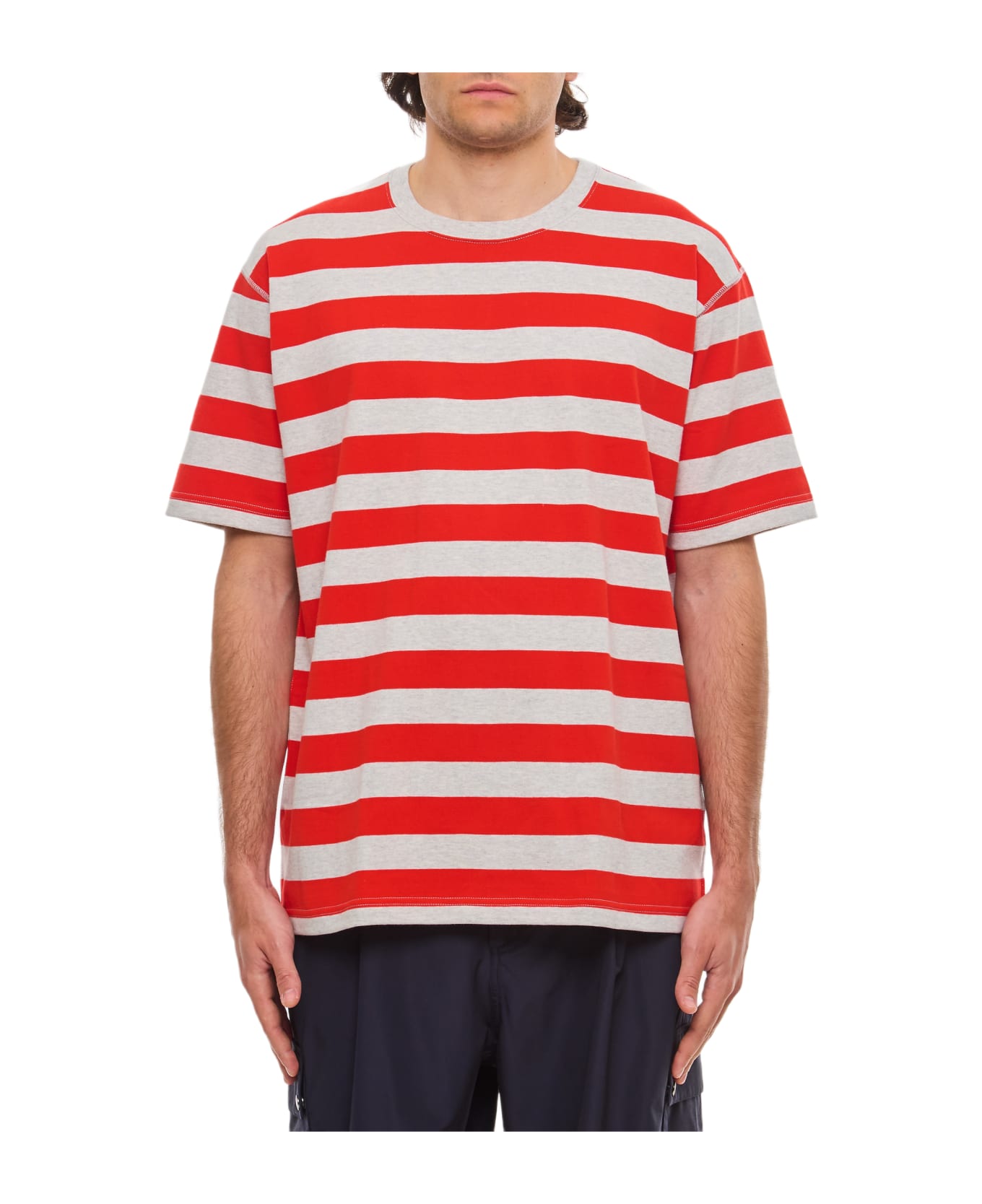Junya Watanabe Short Sleeves Stripes T-shirt - MultiColour