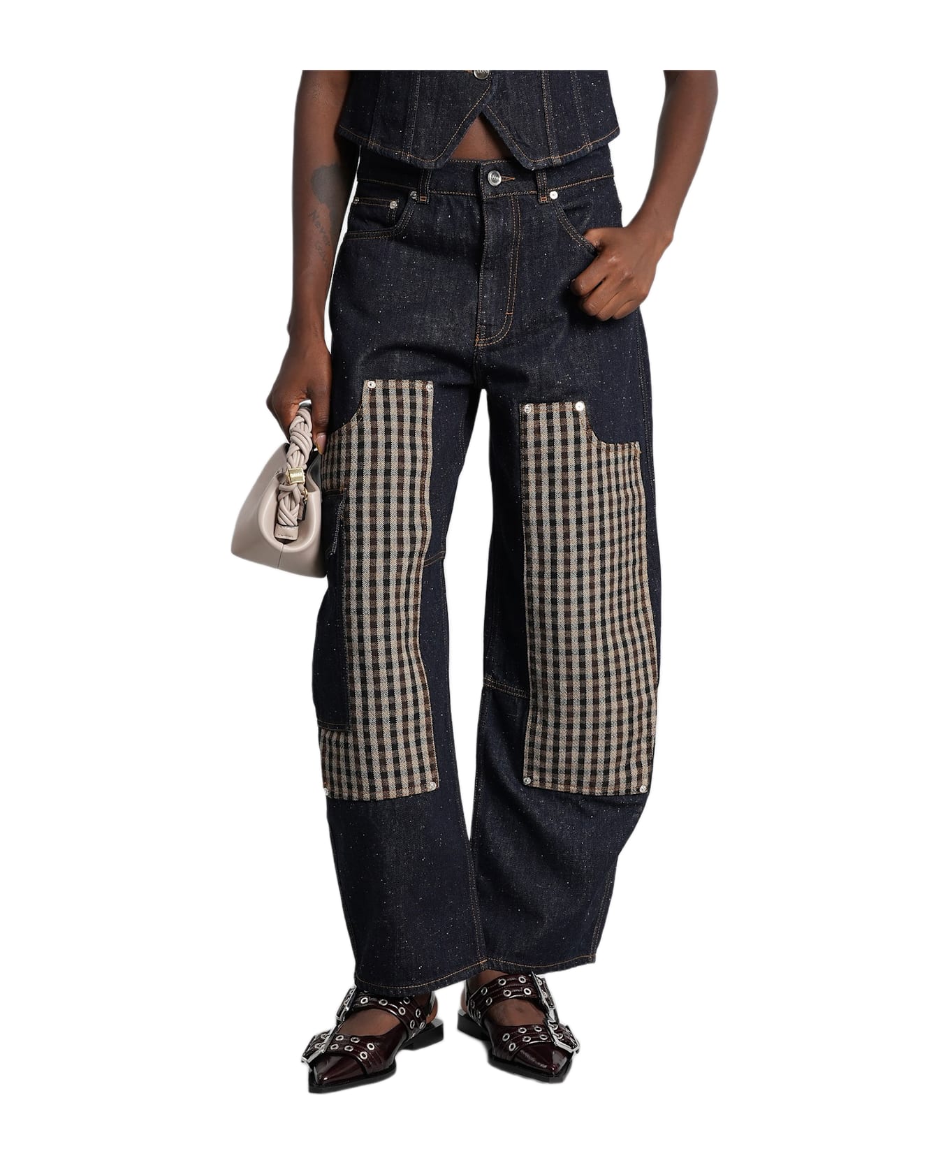Ganni Jeans In Blue Cotton - blue