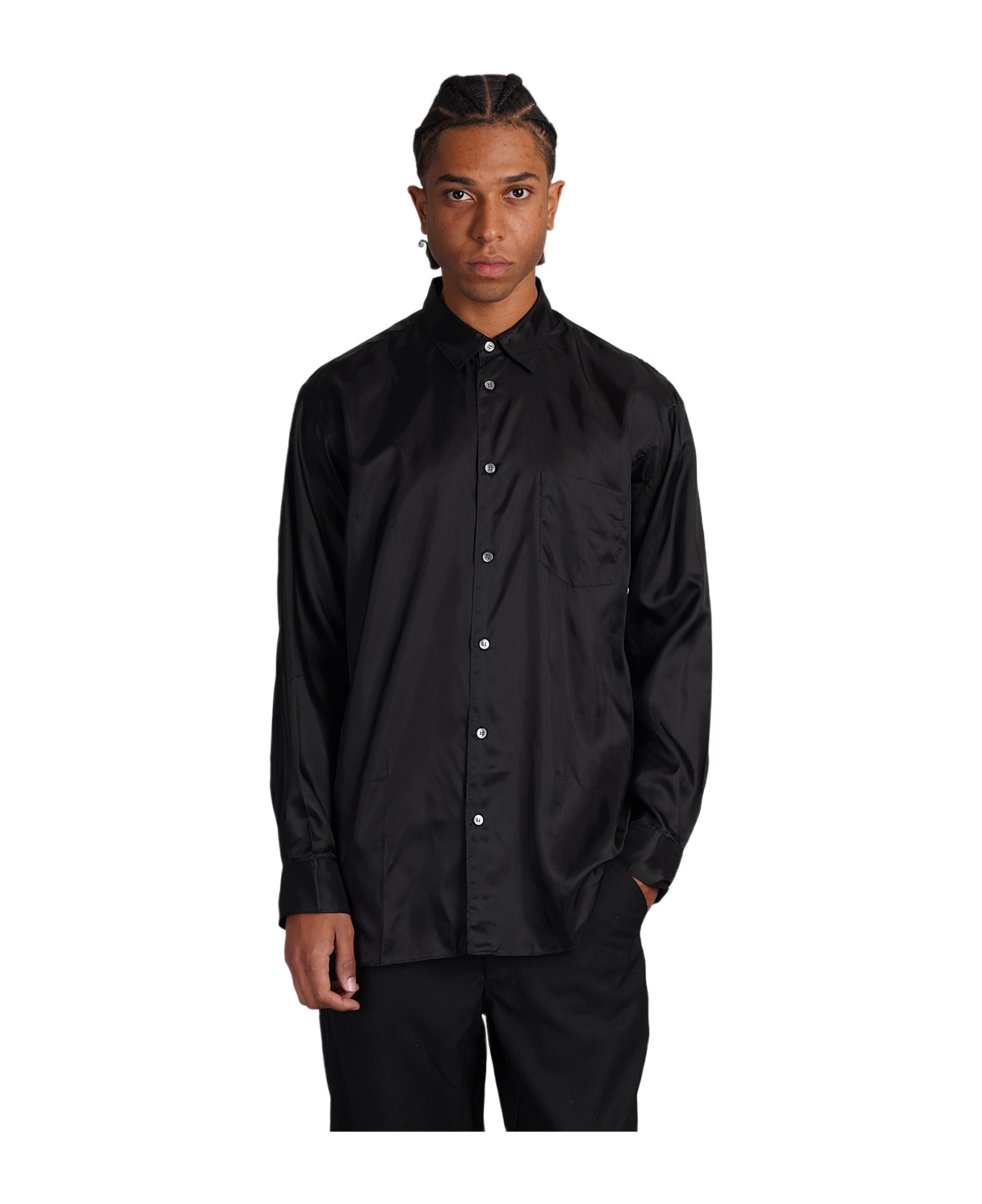 Comme des Garçons Shirt Shirt In Black Polyamide Polyester - black