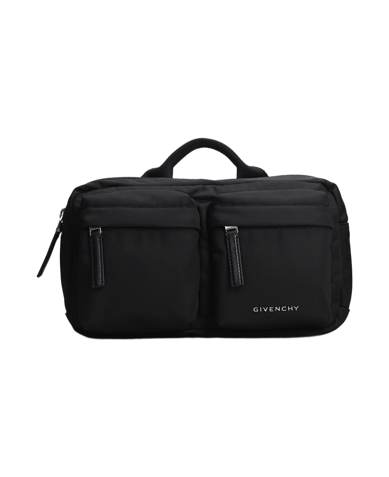 Givenchy Essential U Waist Bag In Black Polyamide - black