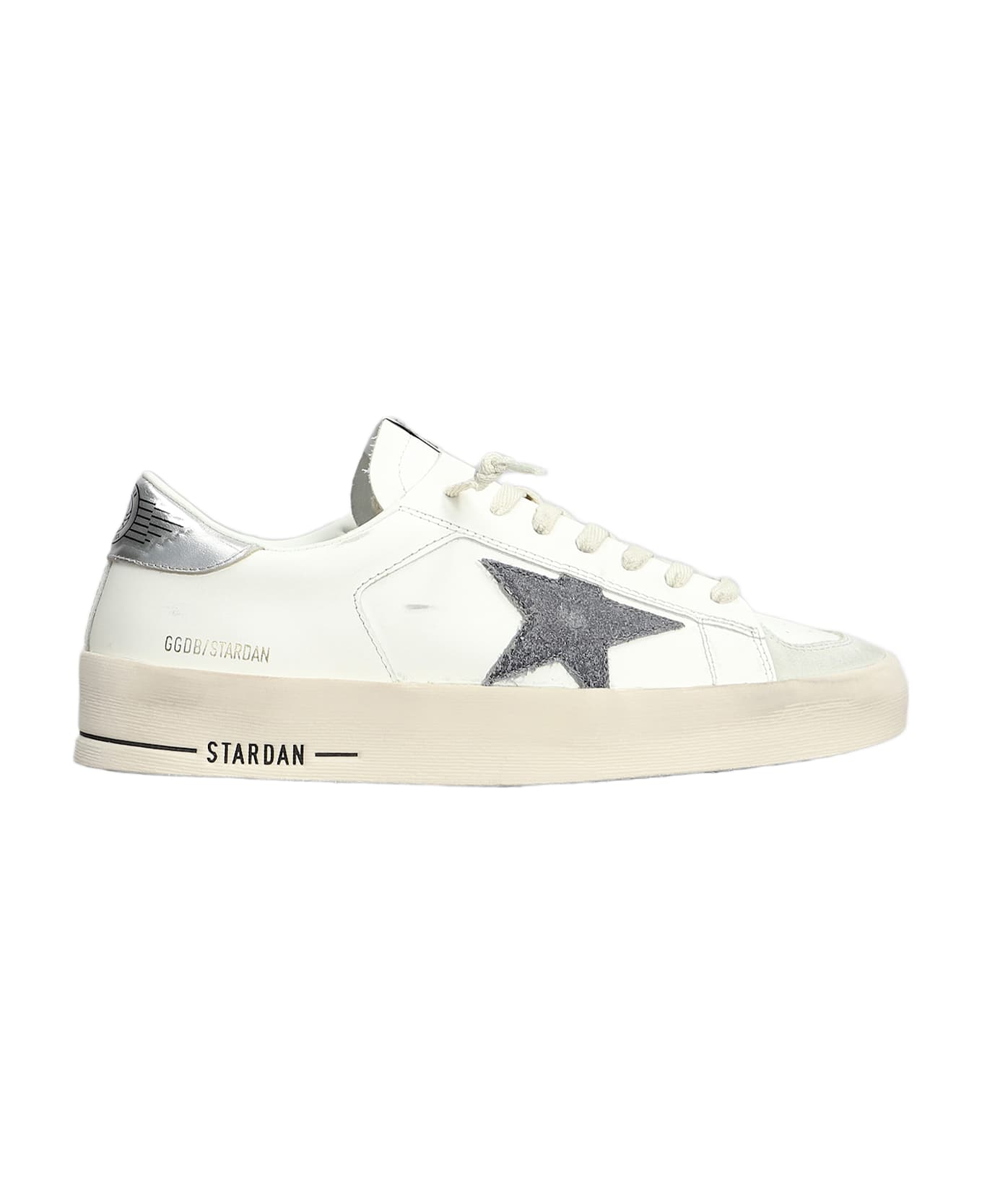 Golden Goose Stardan Sneakers In White Leather - white