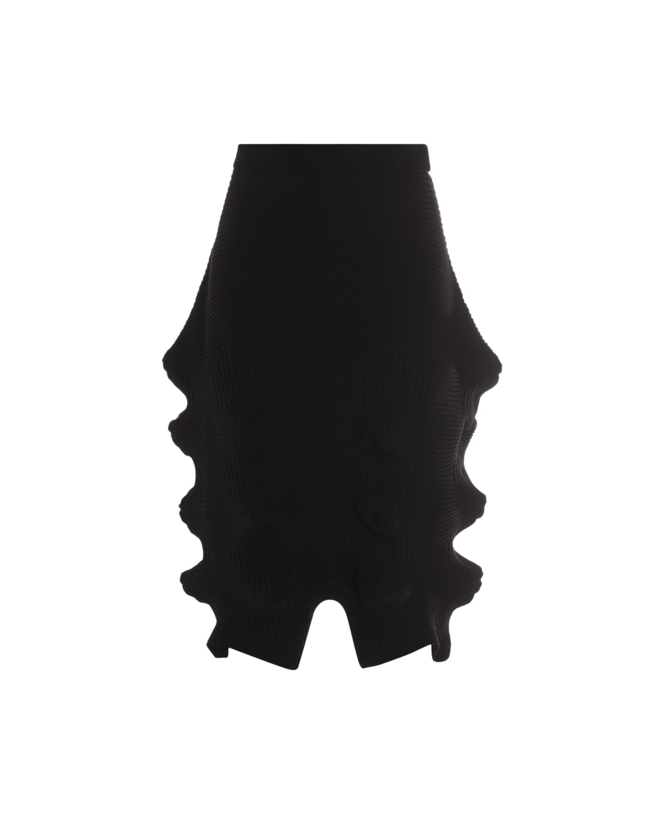 Issey Miyake Black Midi Skirt - Black