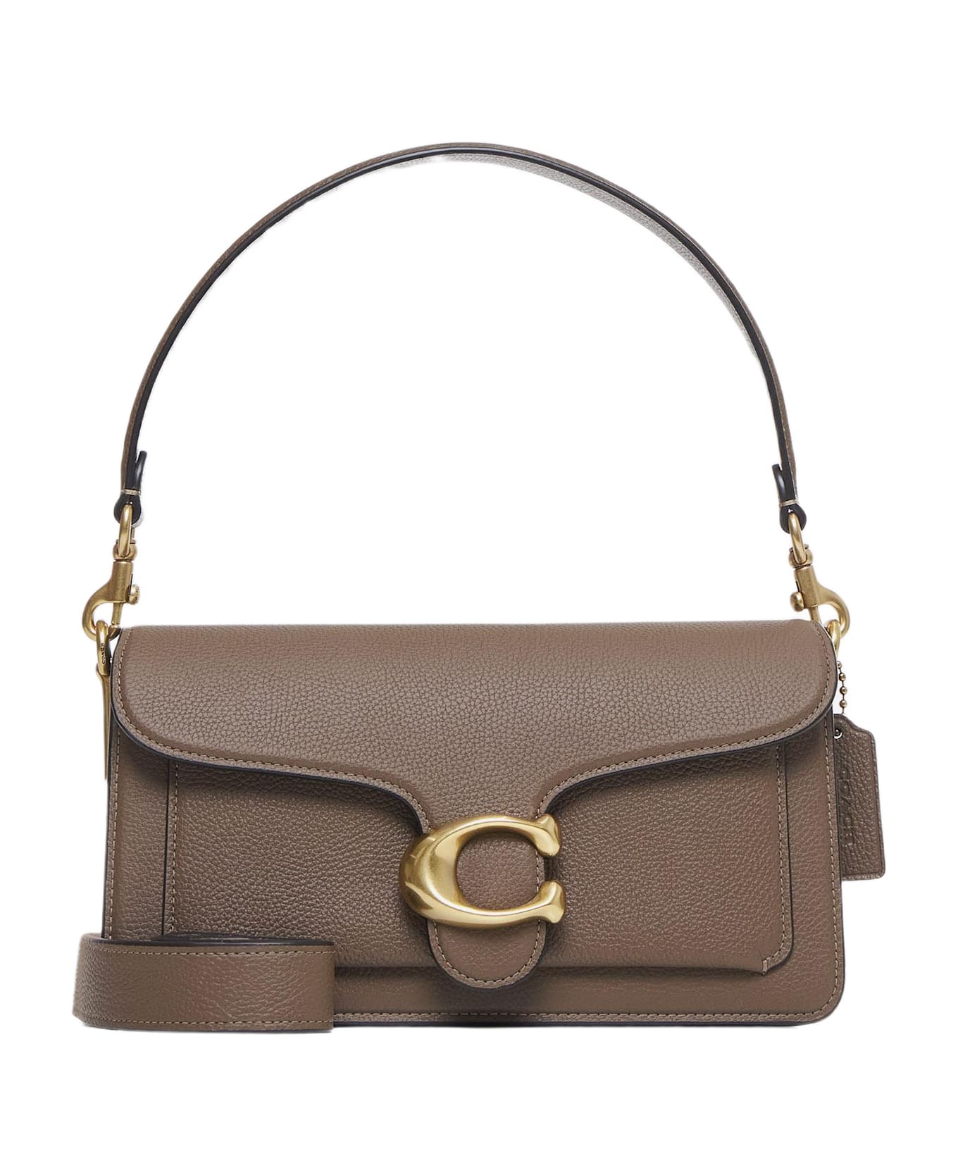 Coach Tabby 26 Leather Shoulder Bag - Dove Grey