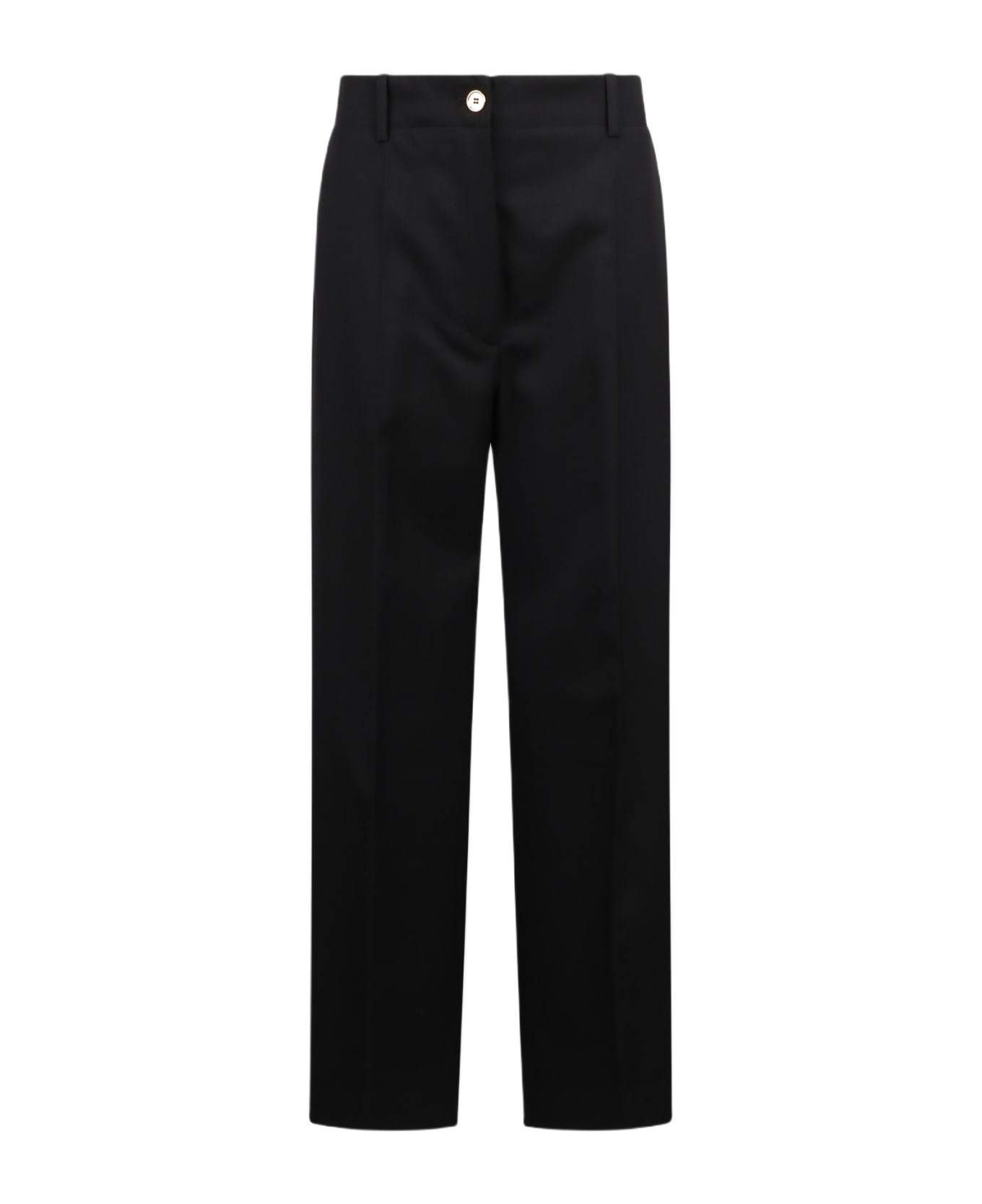 Patou Straight Model Trousers - Black ボトムス