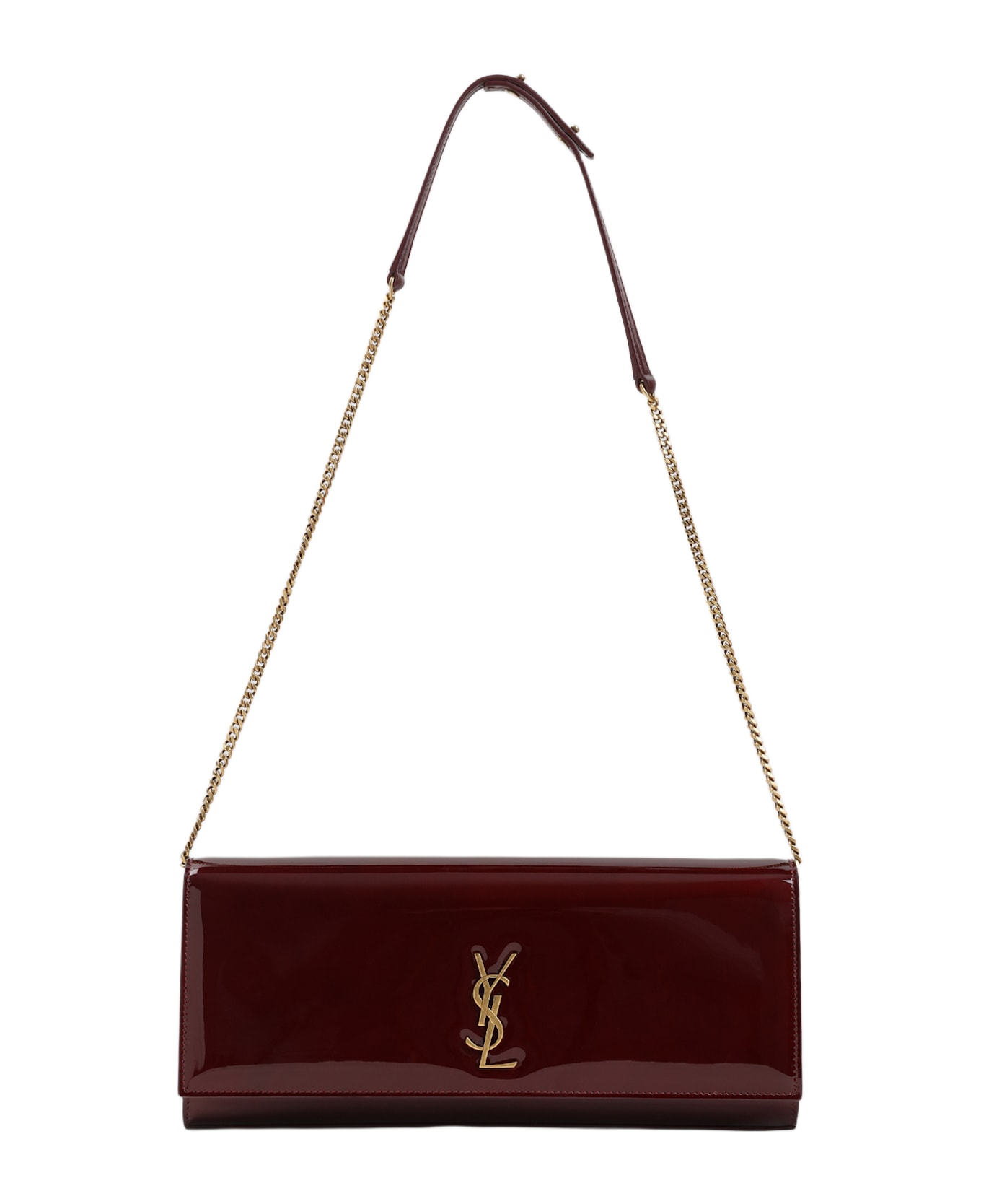 Saint Laurent Kate Shoulder Bag - Gloss Burgundy