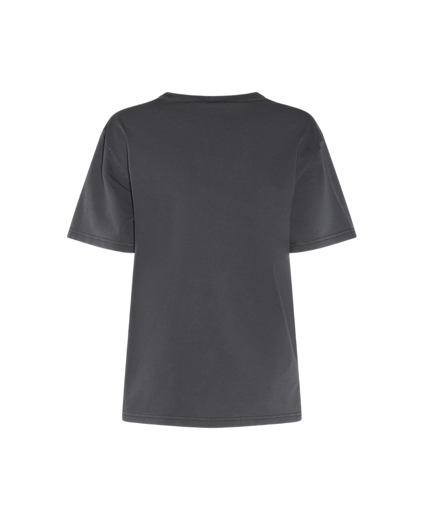Alexander Wang Dark Grey Cotton T-shirt - SOFT OBSIDIAN
