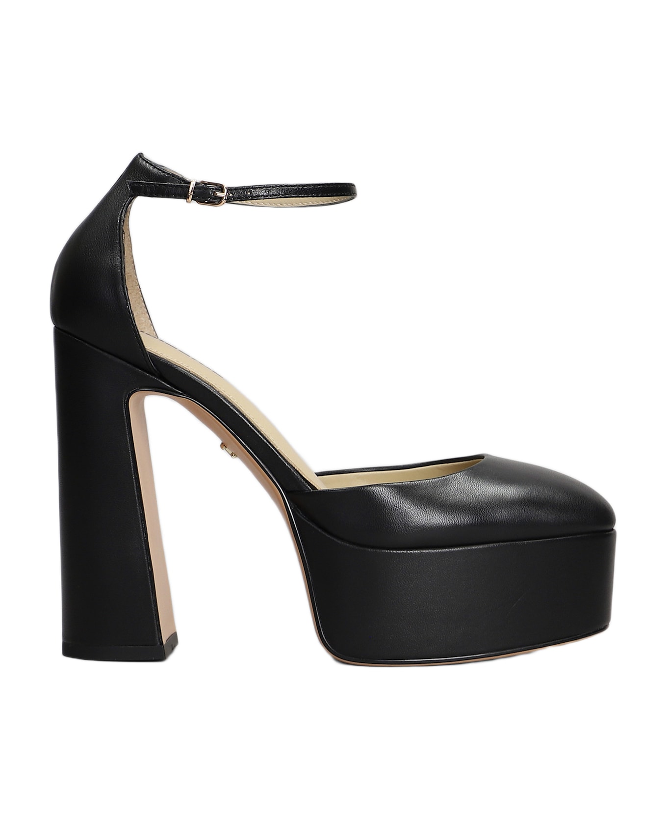 Lola Cruz Rots Sandals In Black Leather - black