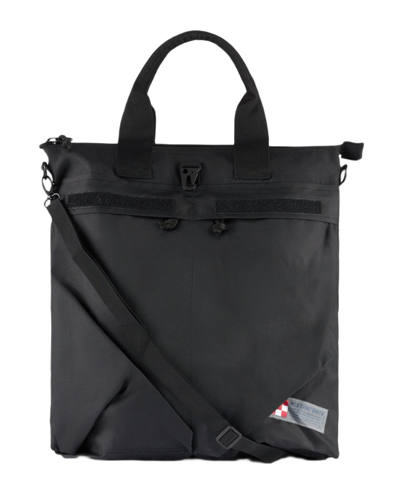 MC2 Saint Barth Canvas Black Backpack Helmut - BLACK