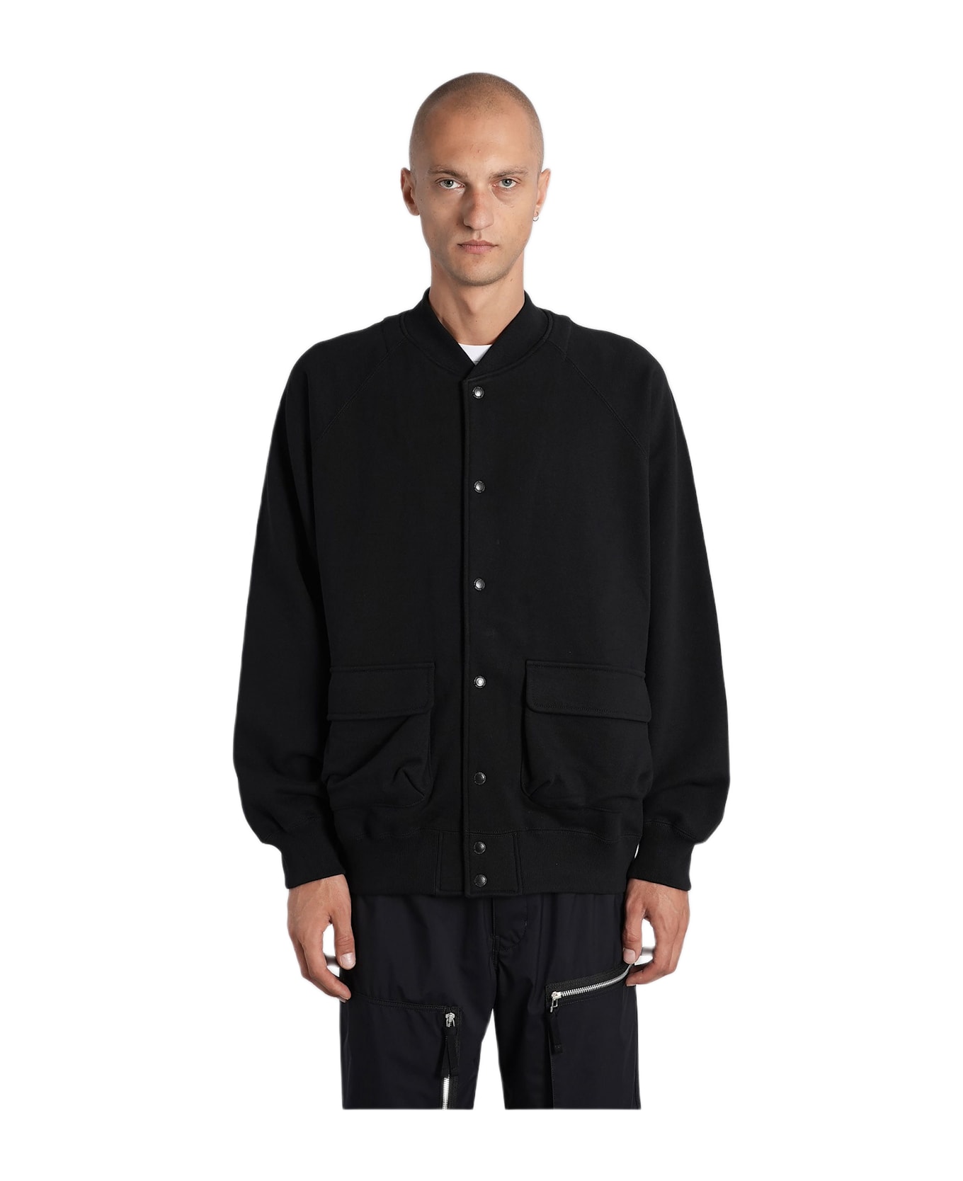 Comme des Garçons Homme Casual Jacket In Black Cotton - black