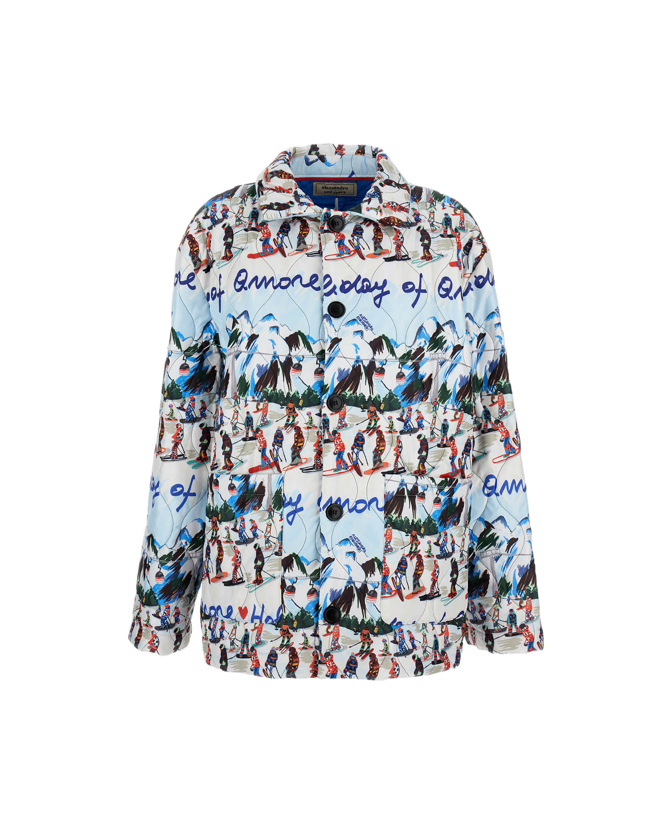Alessandro Enriquez Quilted Jacket - MultiColour