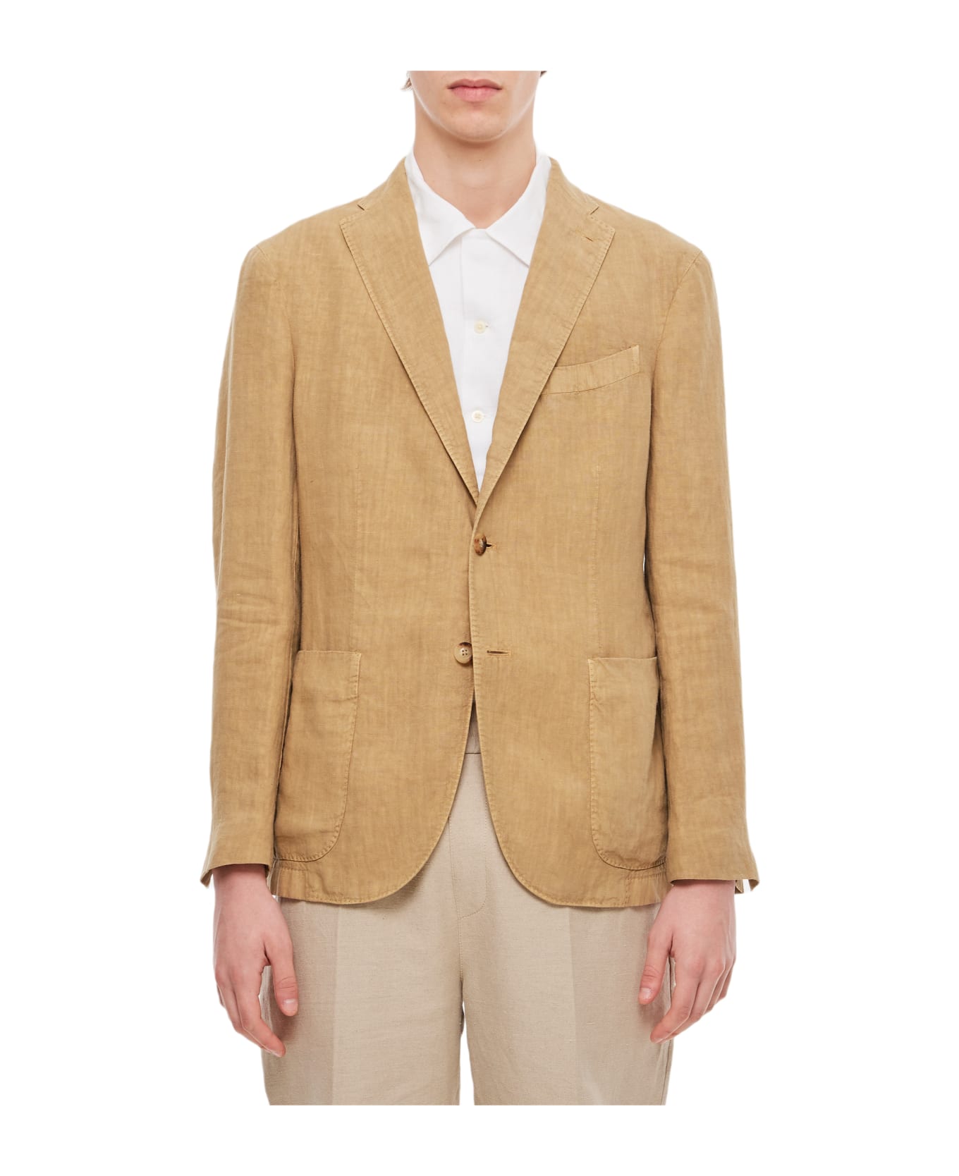 Boglioli Single-breasted Jacket - Beige