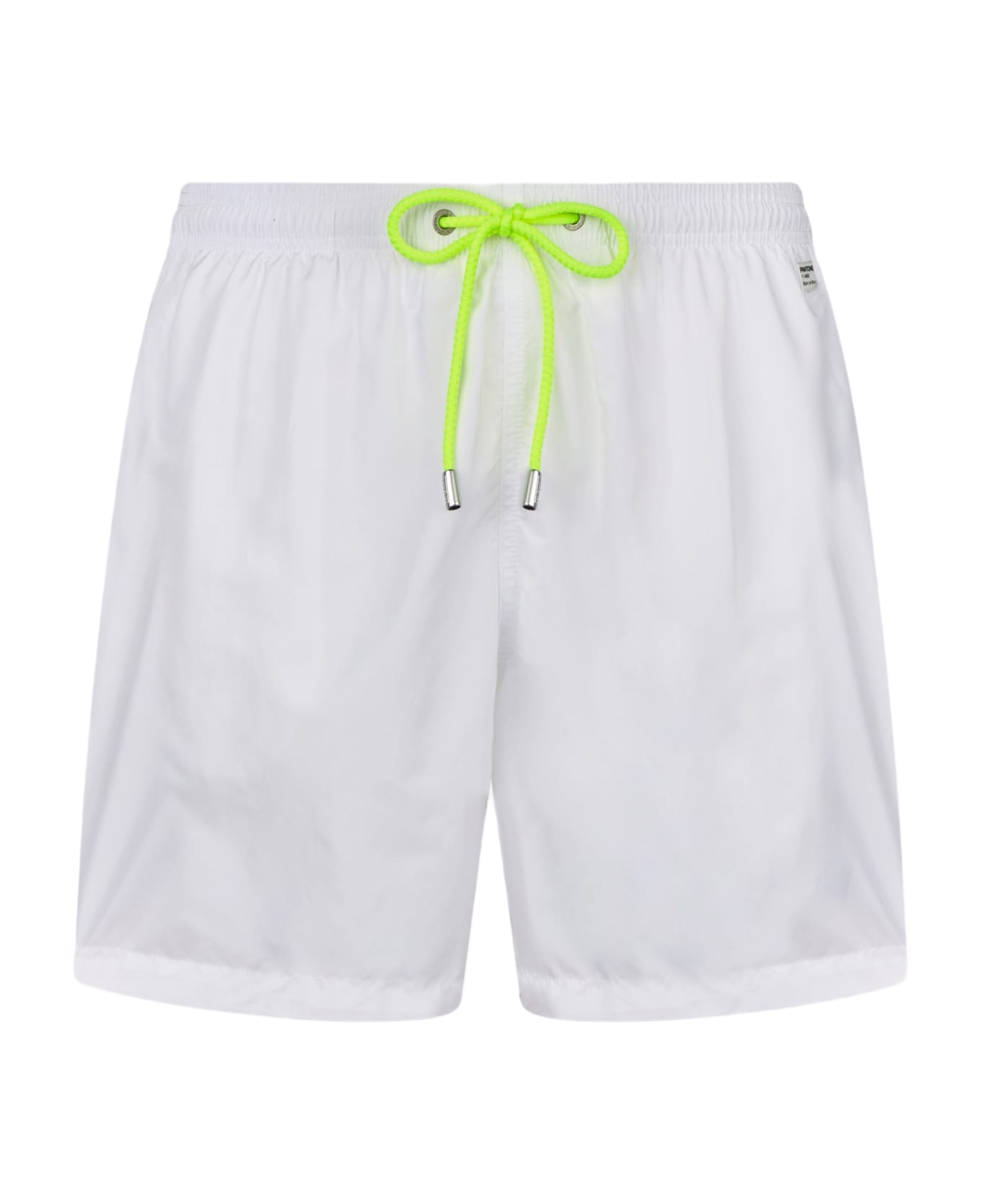 MC2 Saint Barth Man Lightweight Fabric White Swim Shorts Lighting Pantone | Pantone® Special Edition - WHITE