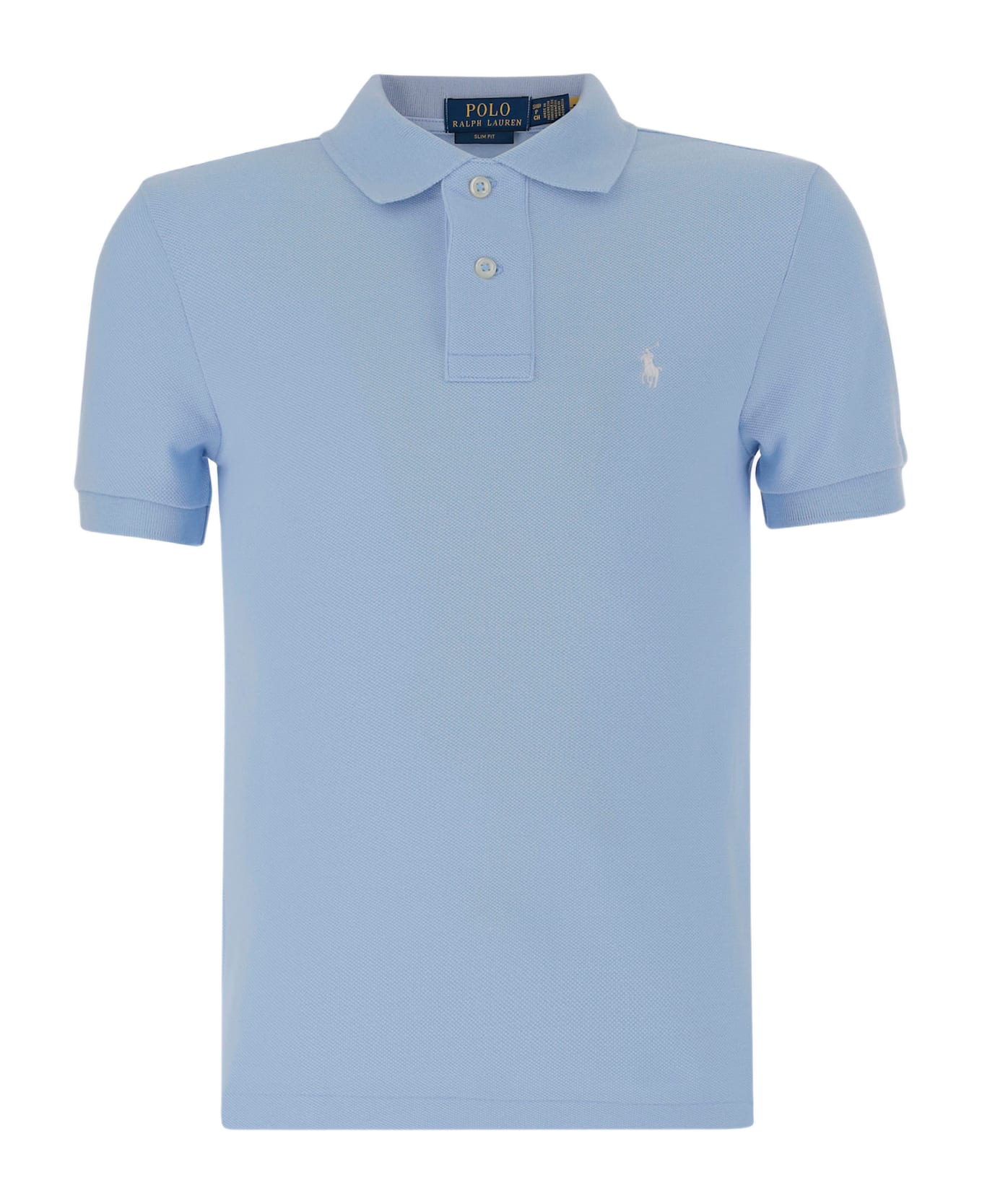 Polo Ralph Lauren Cotton Polo Shirt With Logo - Blue