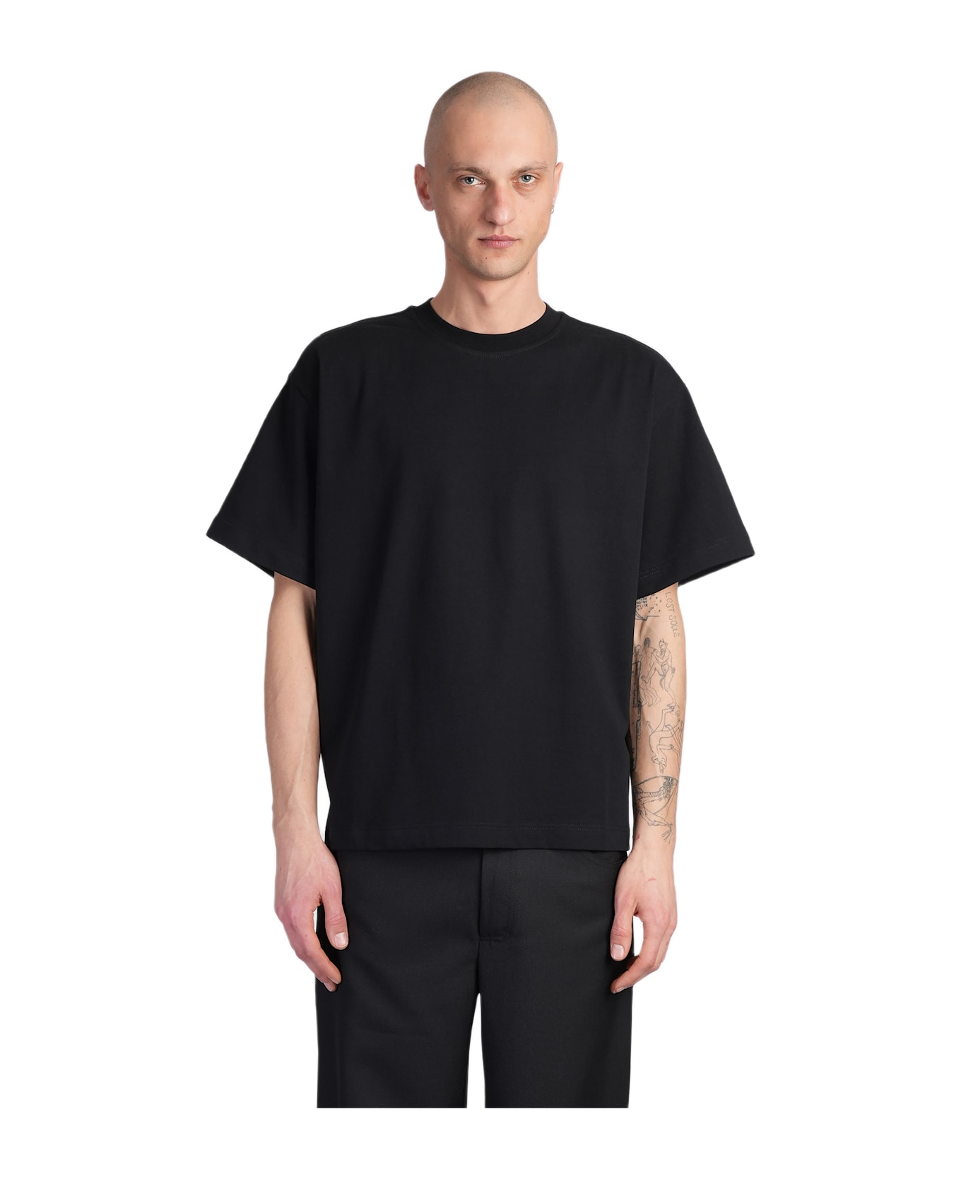 Séfr Atelier T-shirt In Black Cotton - black シャツ