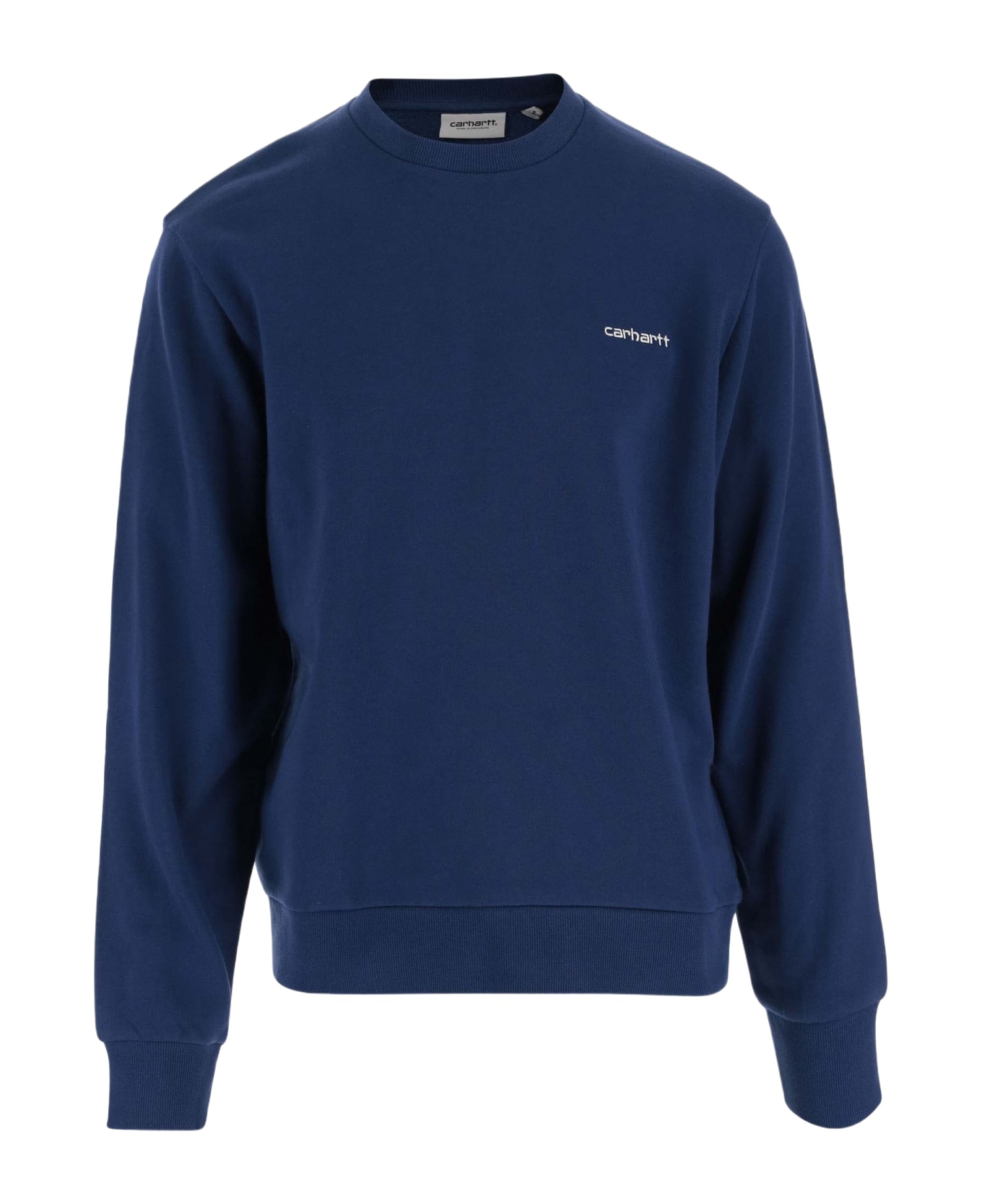 Carhartt WIP Cotton Sweatshirt With Logo - Blue