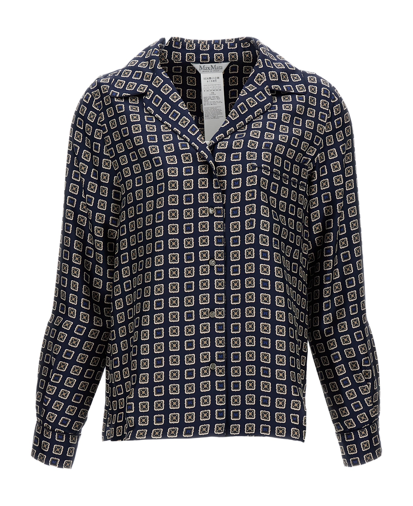 Max Mara Disco Patterned Shirt - Blue