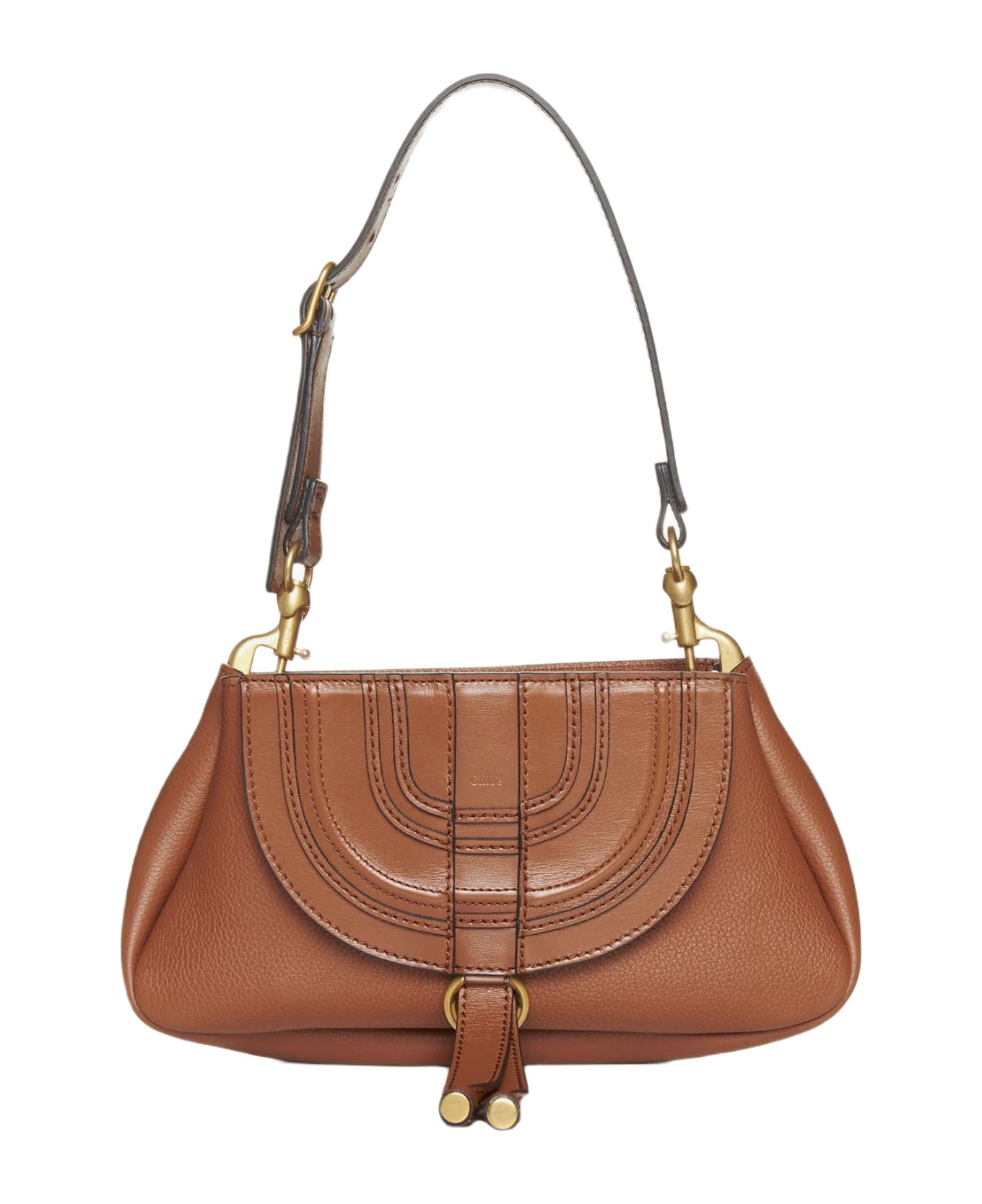 Chloé Marcie Leather Small Bag - Leather Brown