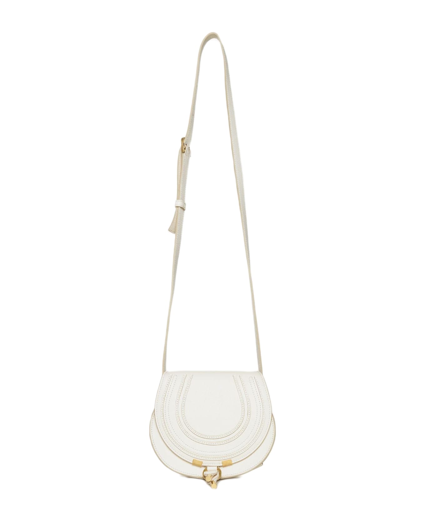 Chloé Marcie Leather Small Bag - White