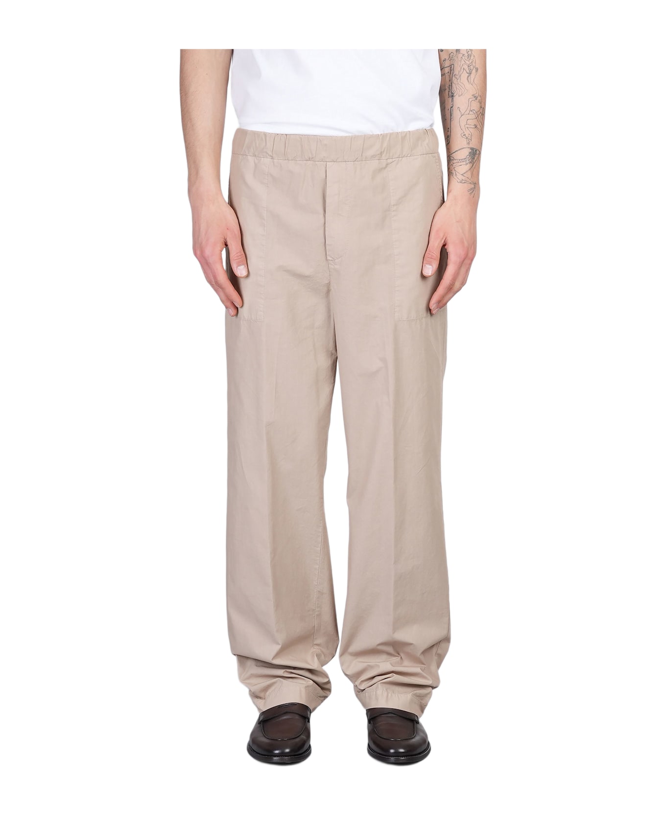 Mauro Grifoni Pants In Beige Cotton - beige