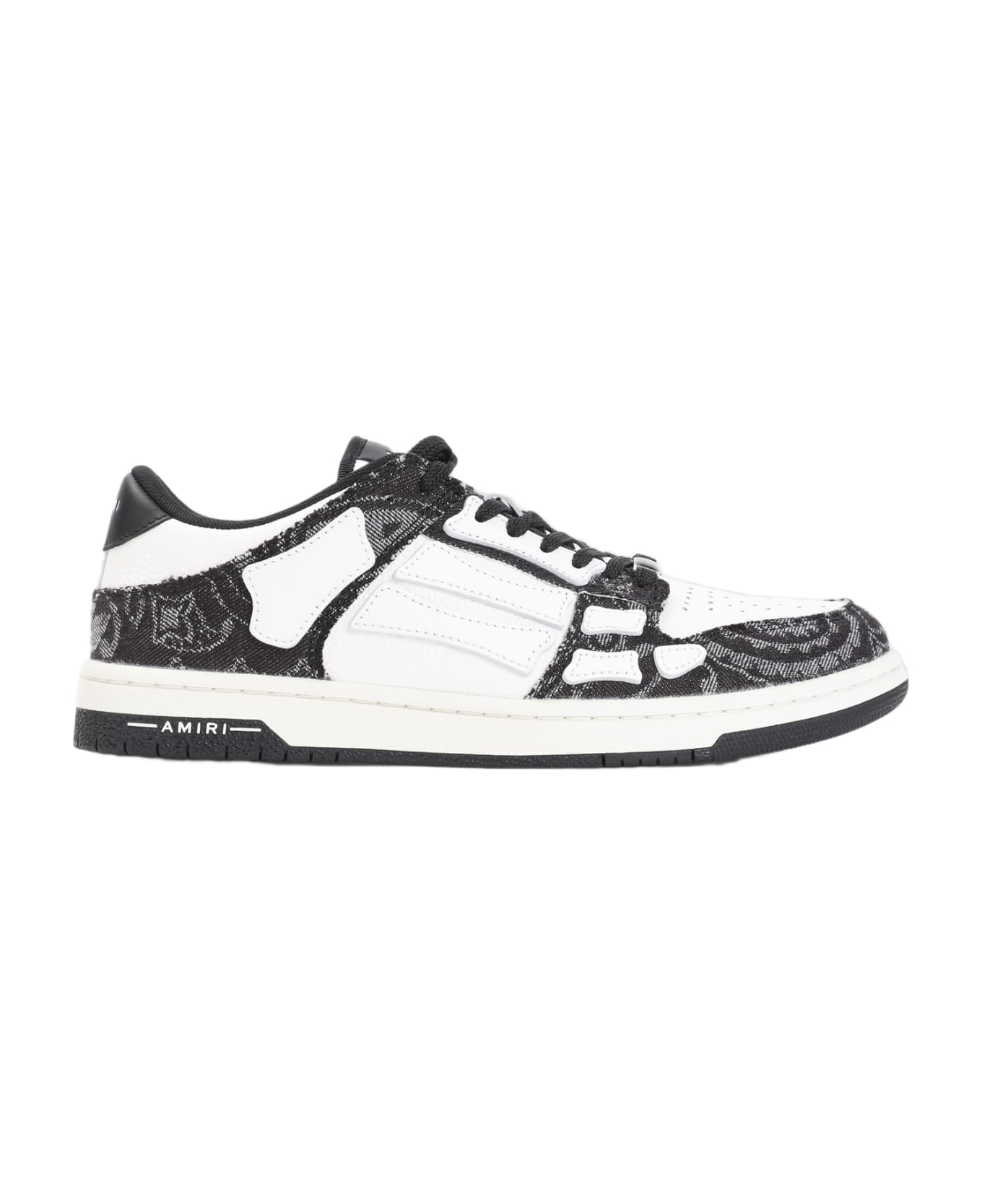 AMIRI 'bandana Denim Skel Top Low' Sneakers - BLACK
