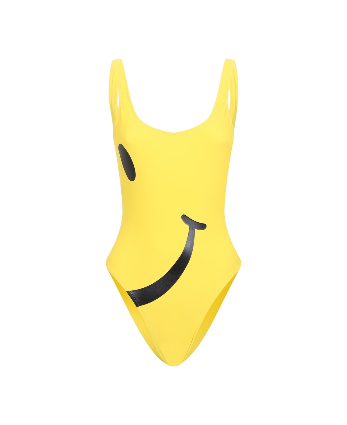 Moschino Smile One Piece Swimwear - Fantasia Giallo
