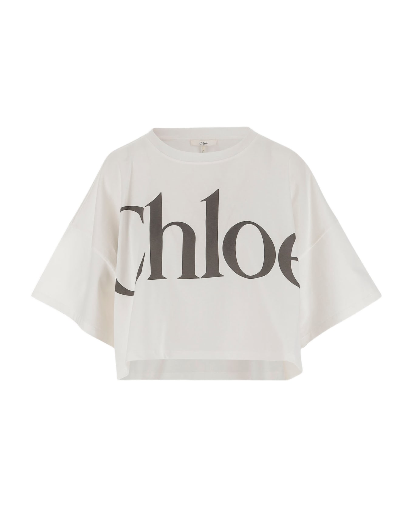 Chloé Oversized Crop T-shirt - White