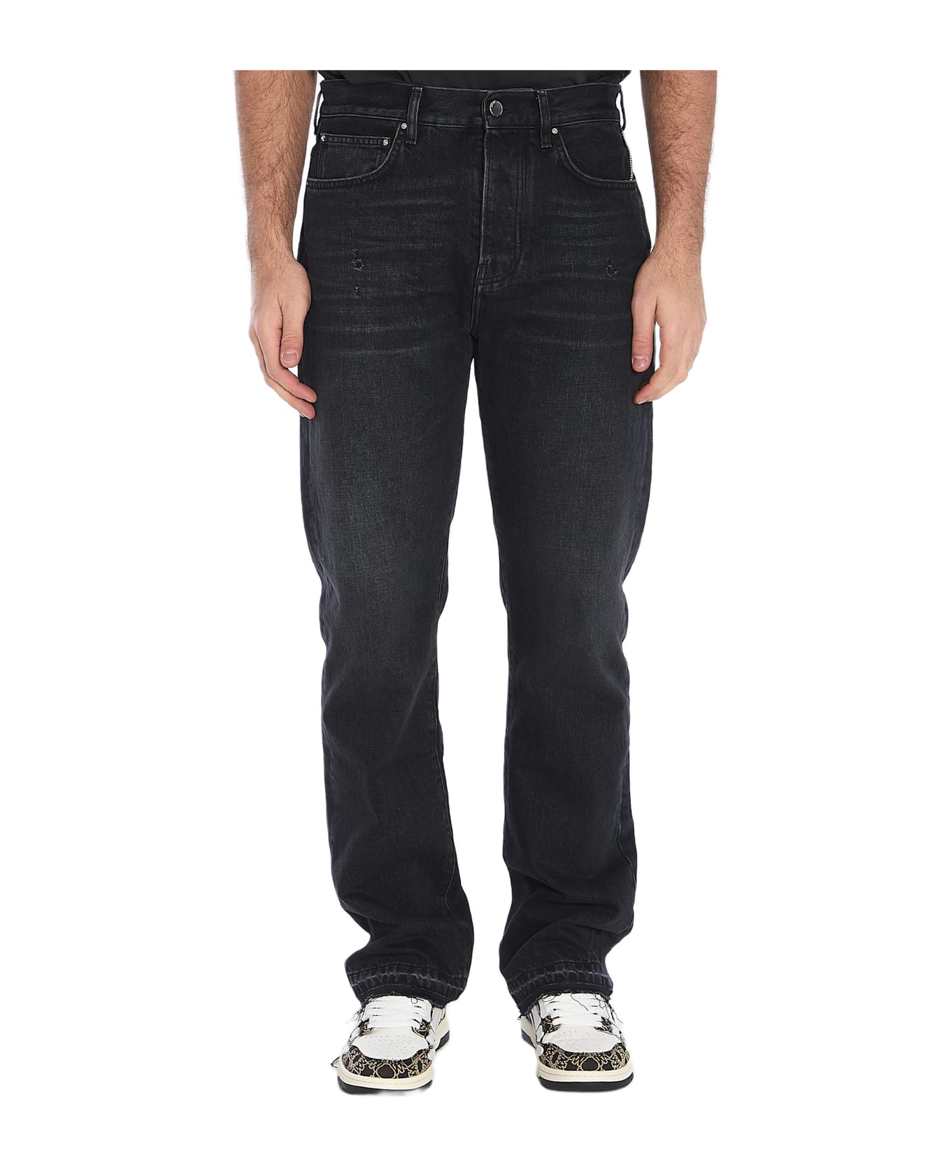AMIRI Released Hem Jeans - BLACK