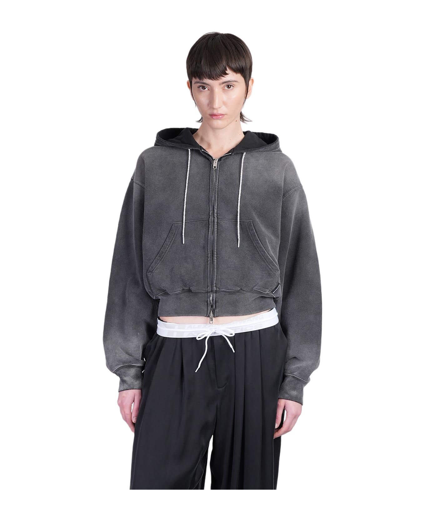 Alexander Wang Sweatshirt In Grey Cotton - grey