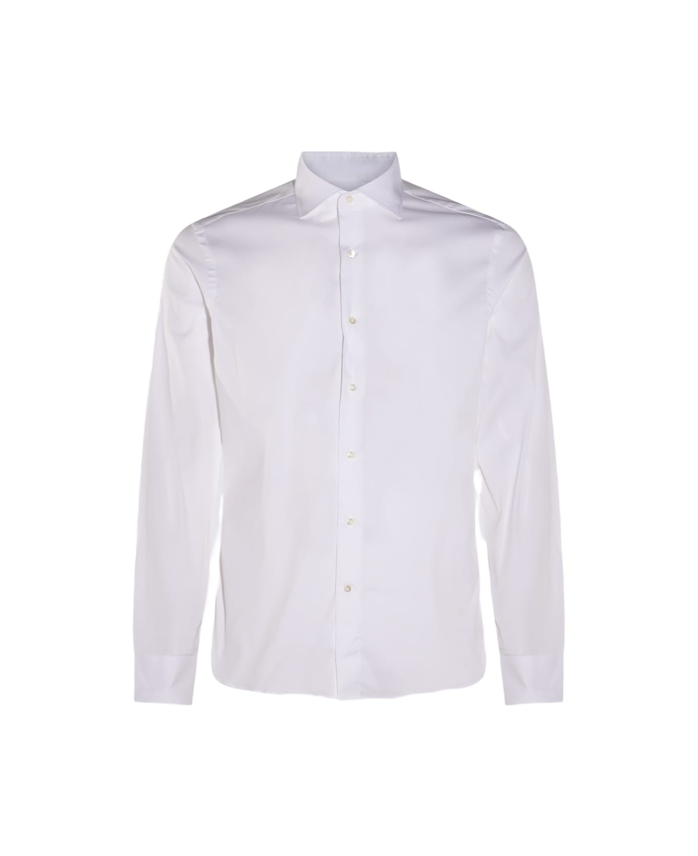 Canali White Cotton Shirt