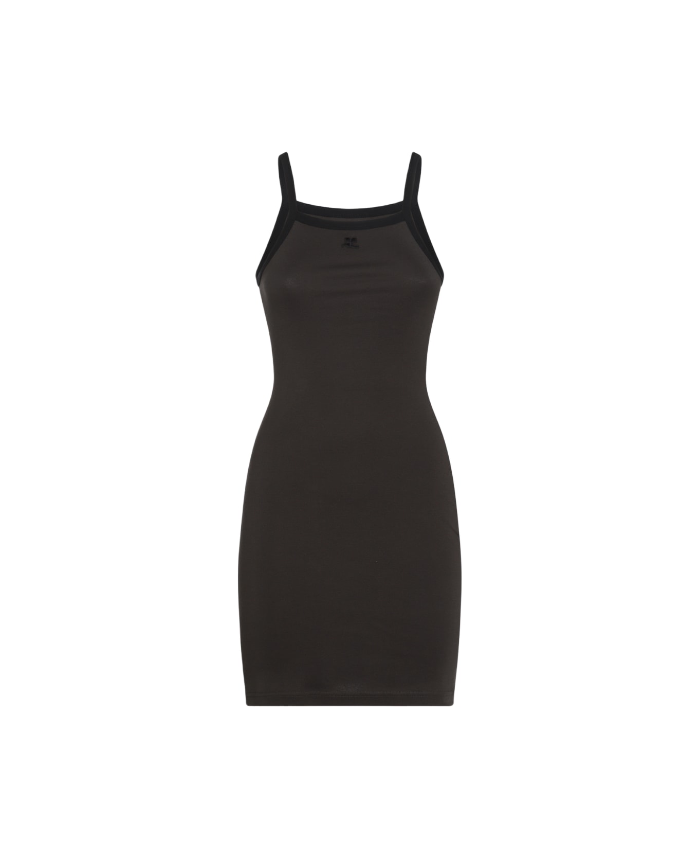 ワンピース COURReGES Woman Dress Brown 324JRO458JS0070 B118 Courreges Brown Women's Dress