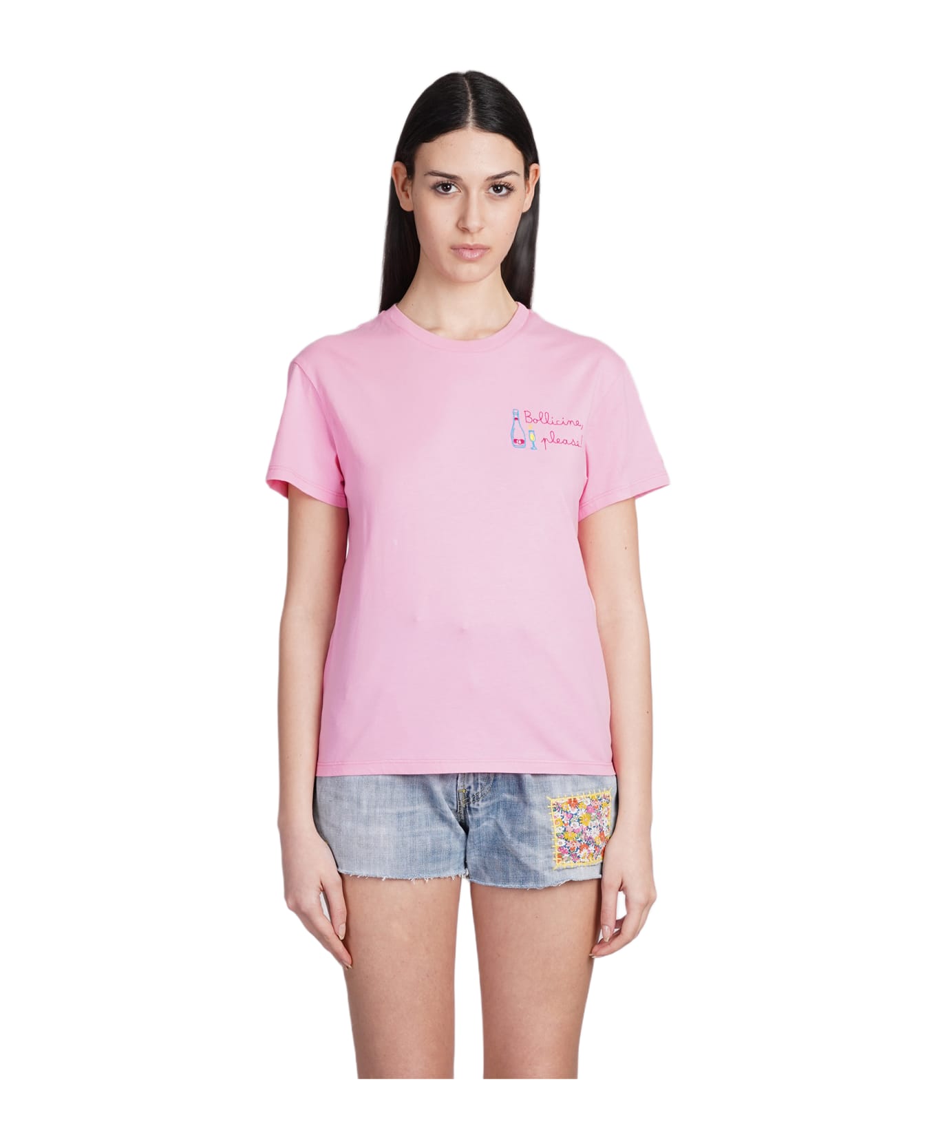 MC2 Saint Barth Emilie T-shirt In Rose-pink Cotton - rose-pink