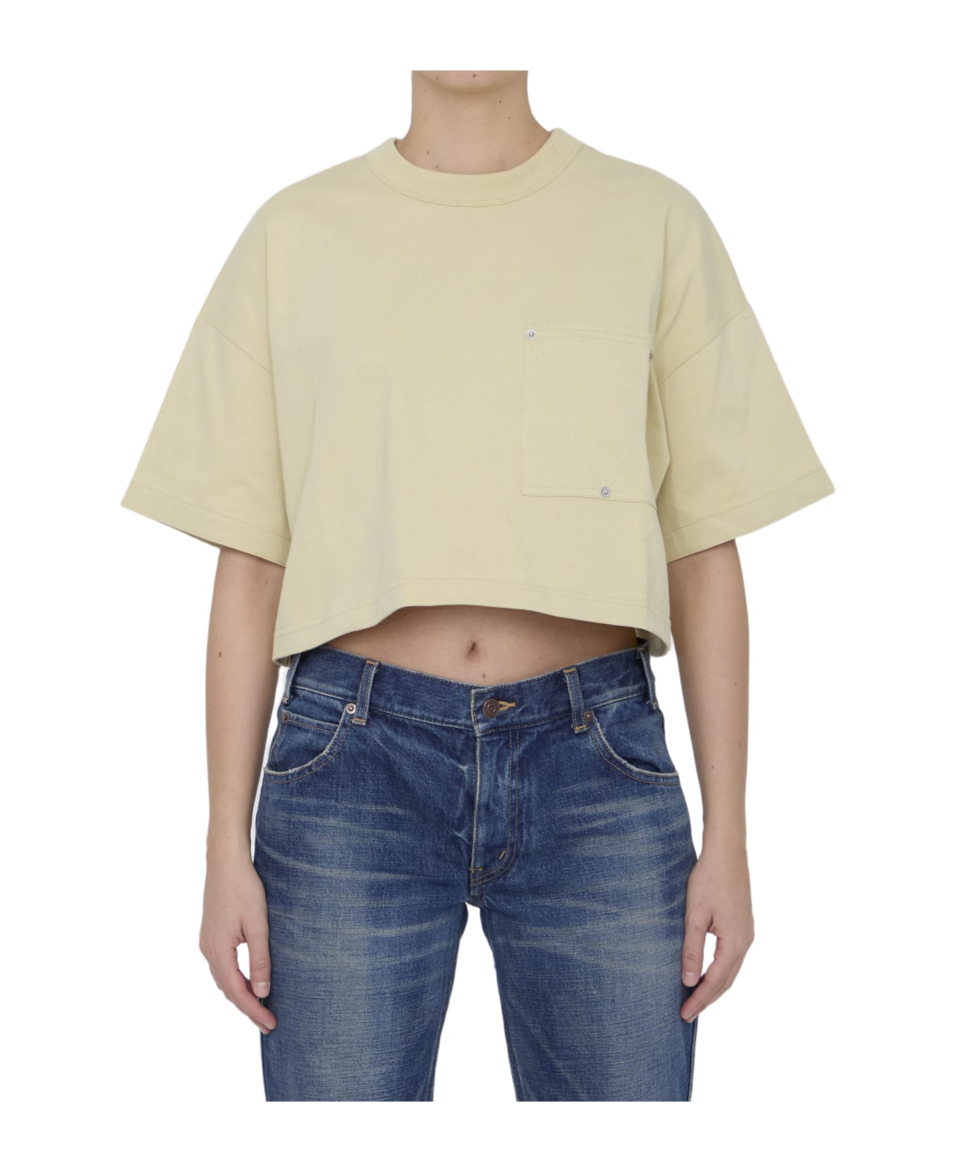 Bottega Veneta Cotton T-shirt - CREAM