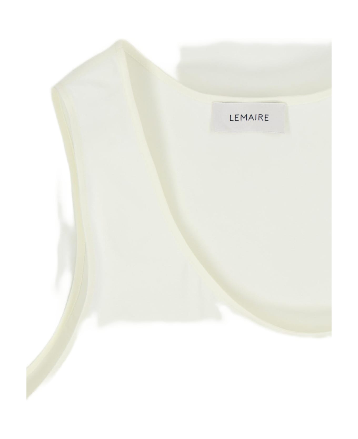 Lemaire Flared Tank Top - White Asparagus トップス