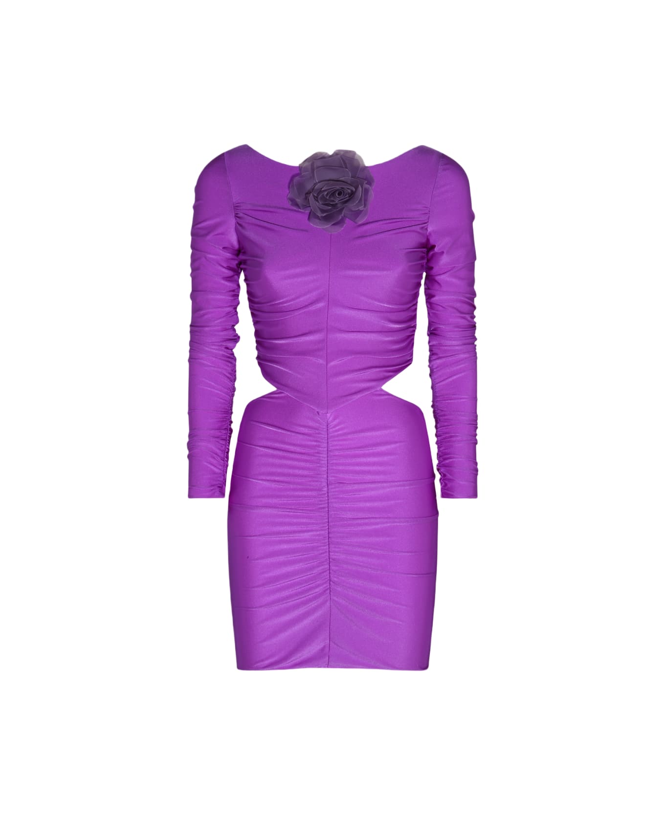 Giuseppe di Morabito Purple Stretch Cut Out Mini Dress - Purple