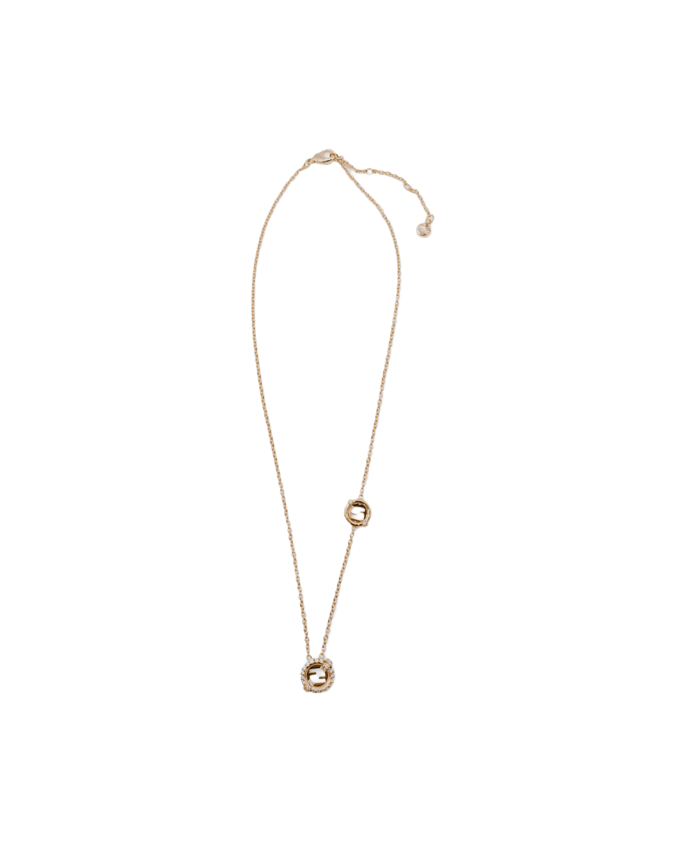 Fendi Gold Metal Necklace - Golden