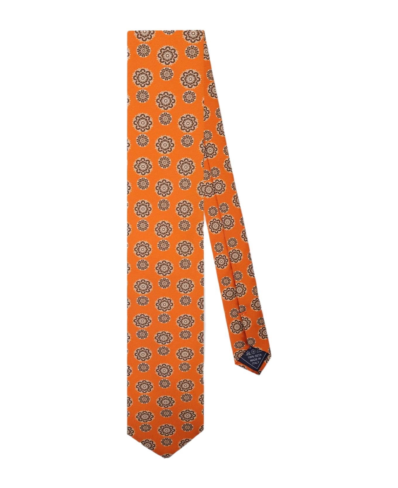 Larusmiani Tie 'arabesque' Tie - Orange ネクタイ