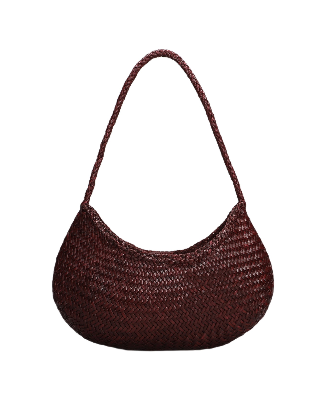 Dragon Diffusion Nova Luna Hand Bag In Bordeaux Leather - bordeaux