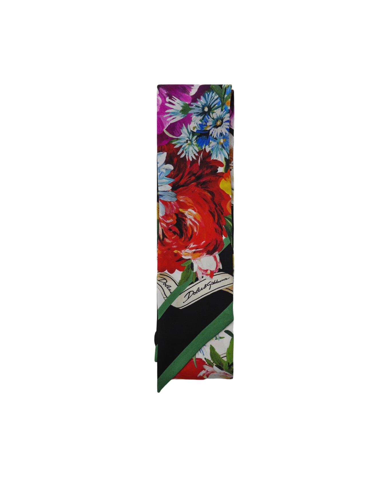 Dolce 
Gabbana Multicolor Silk Scarve - MULTICOLOUR