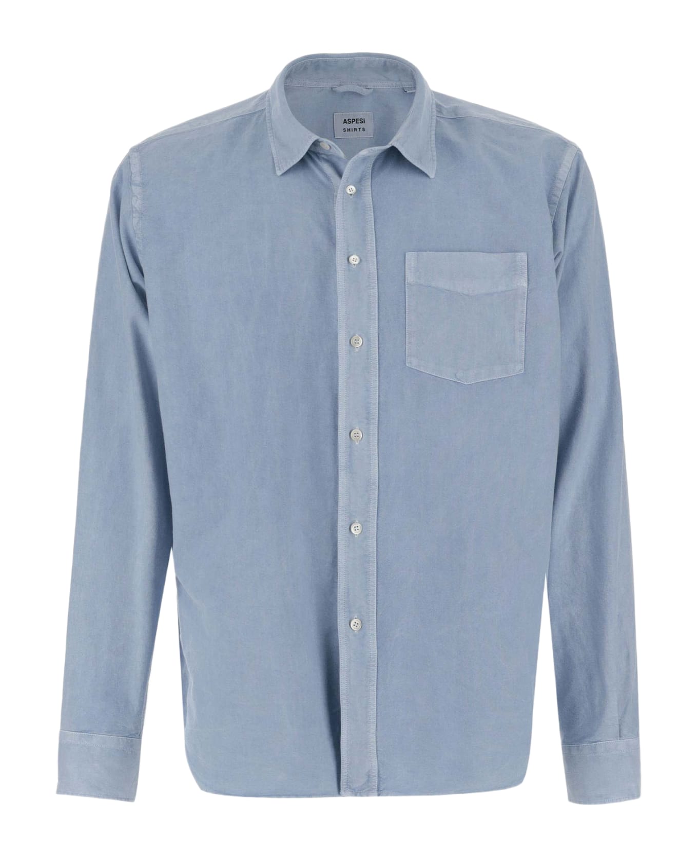 Aspesi Cotton Oxford Shirt - Clear Blue