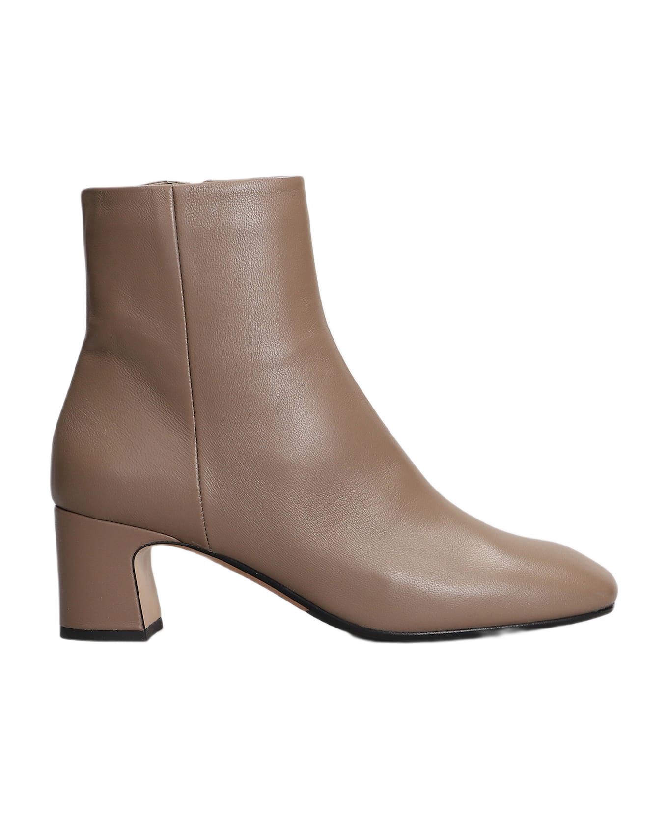 Fabio Rusconi High Heels Ankle Boots In Taupe Leather - taupe