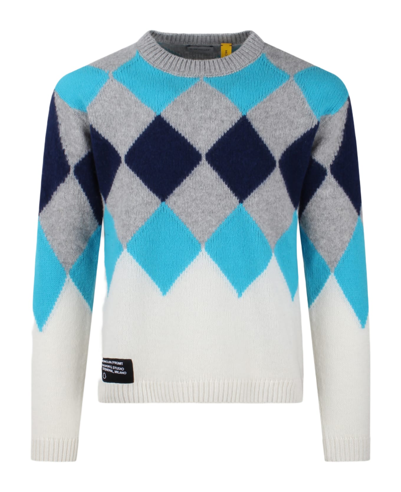 Moncler Genius Wool And Cashmere Crewneck Sweater - Blue