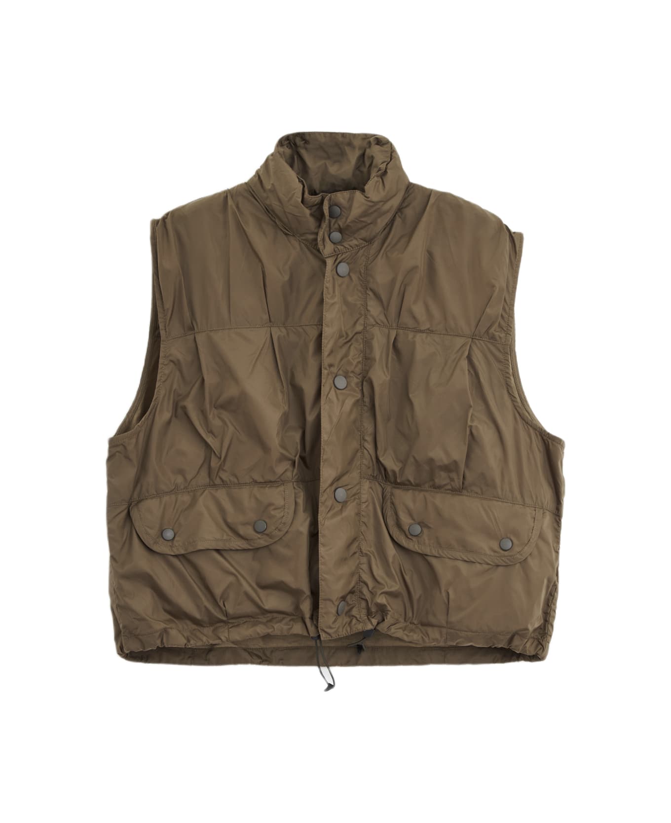 Our Legacy Cropped Exhale Puffa Vest - green