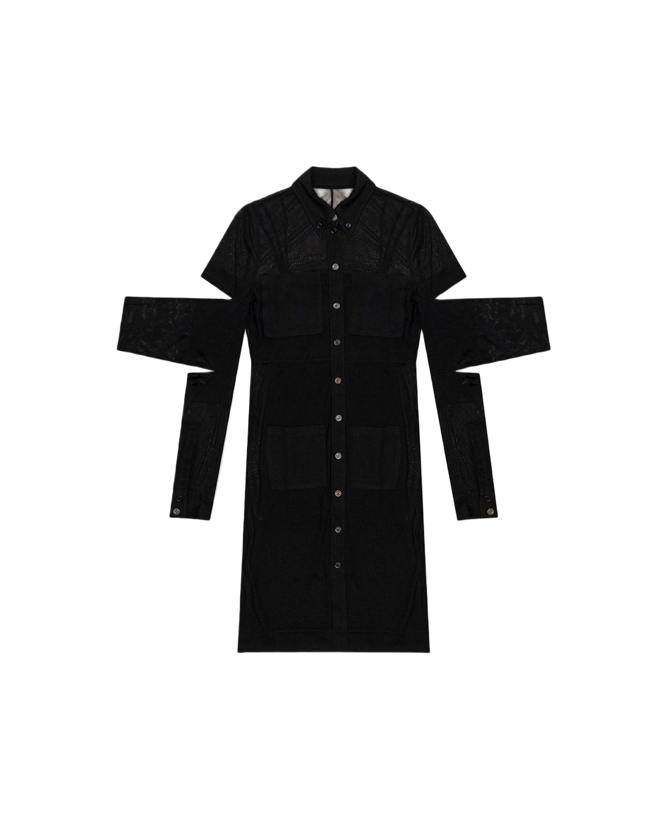 Burberry Sheer Dress - BLACK