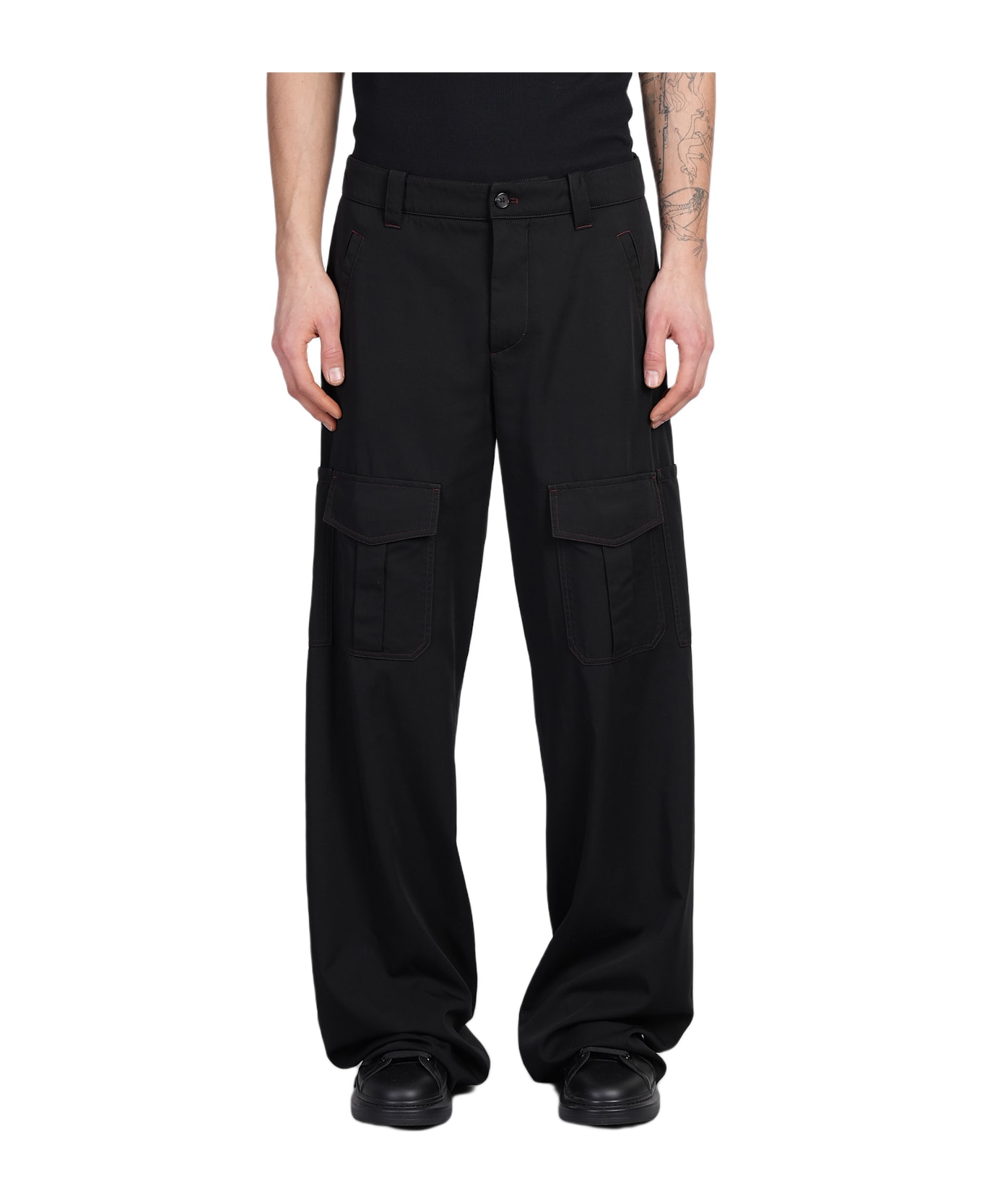 Alexander McQueen Pants In Black Wool - black