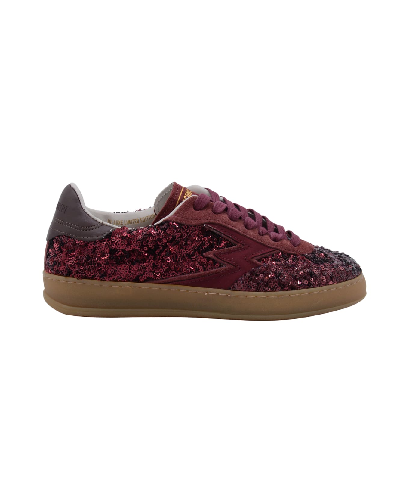 M.O.A. master of arts Bordeaux Sneakers - BORDEAUX PAILLETTES