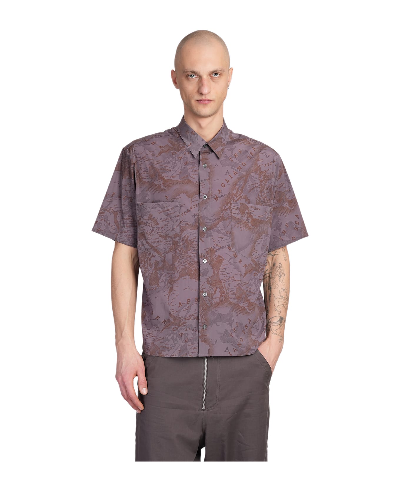 Magliano Shirt In Brown Polyamide - brown