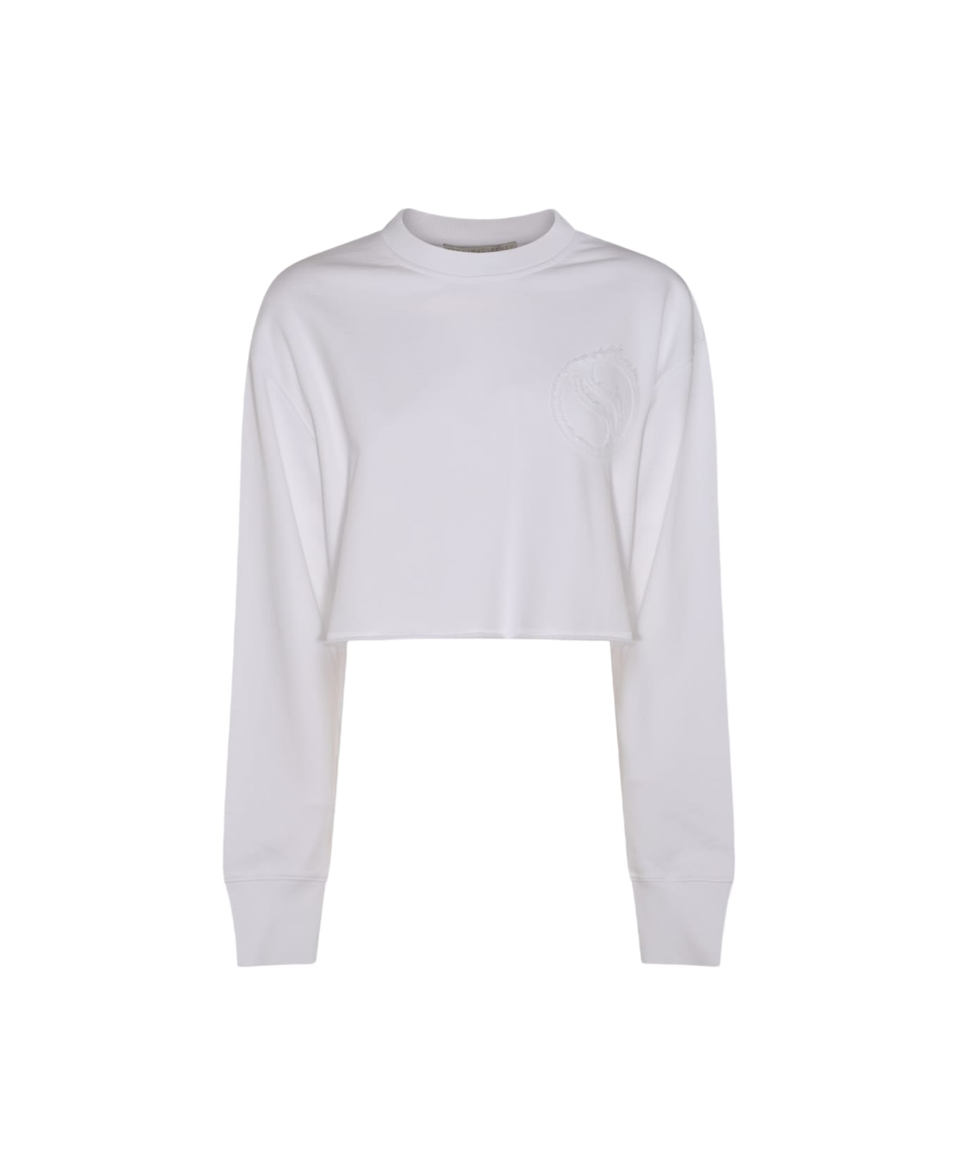 Stella McCartney Cotton Sweatshirt - PURE WHITE ニットウェア