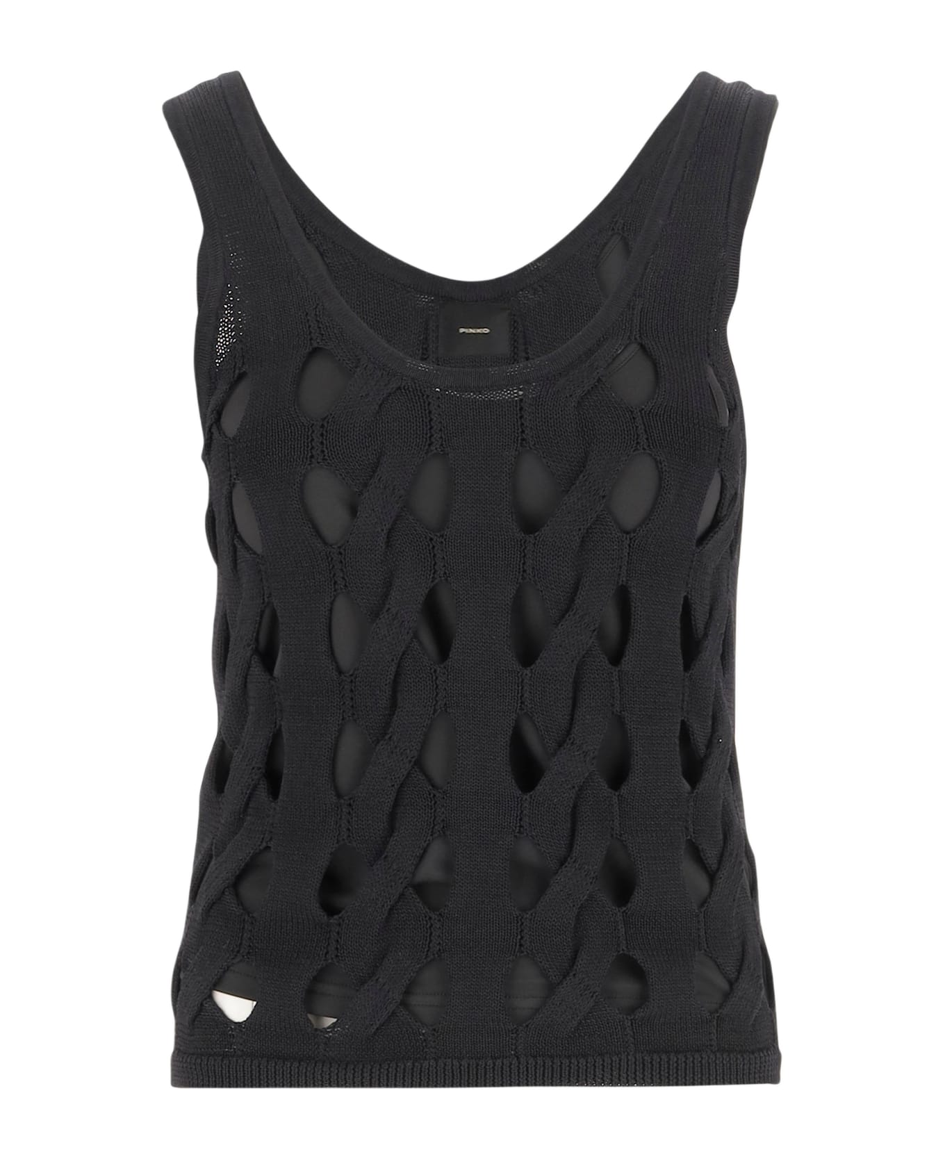 Pinko Viscose Blend Derrik Top - Black