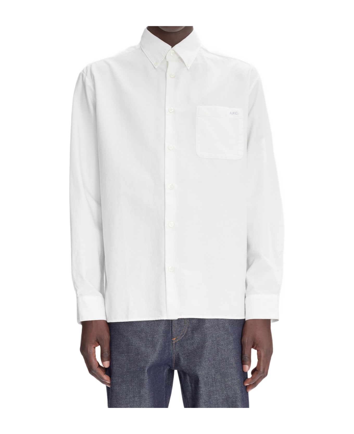 A.P.C. Chemise Mateo Logo - White